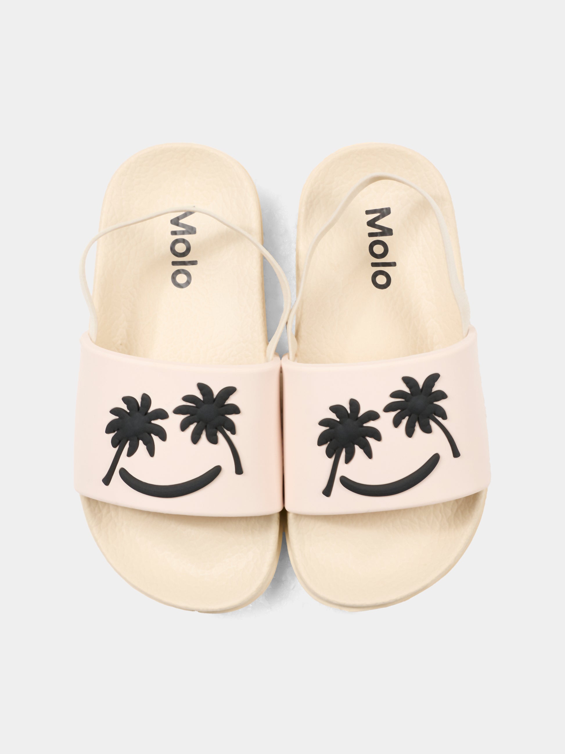 Ciabatte Zhappy beige per bambini con smile e palme,Molo,7S26U201 5602