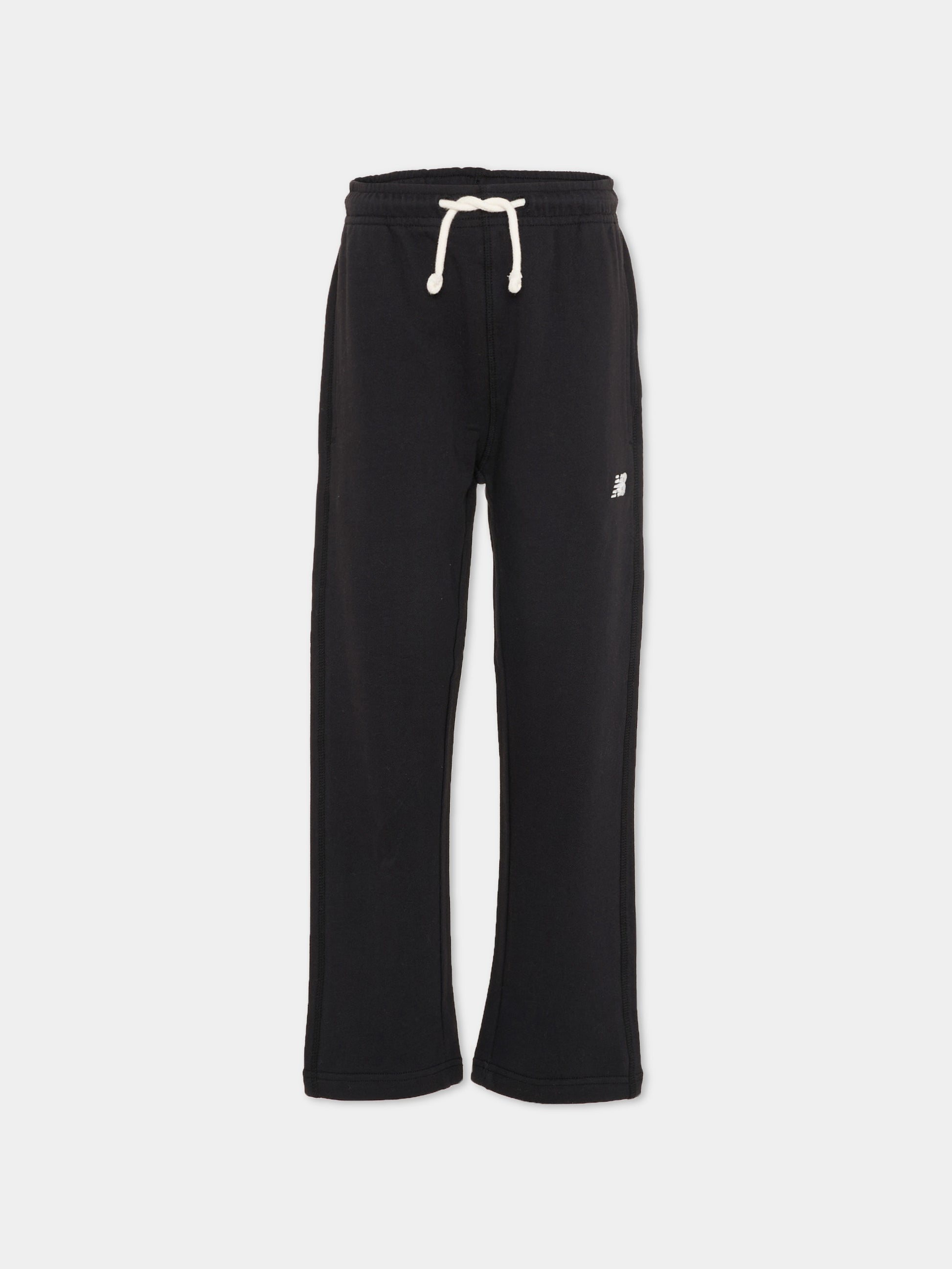 Pantaloni neri per bambini con logo,New Balance,LAKB0278 BK