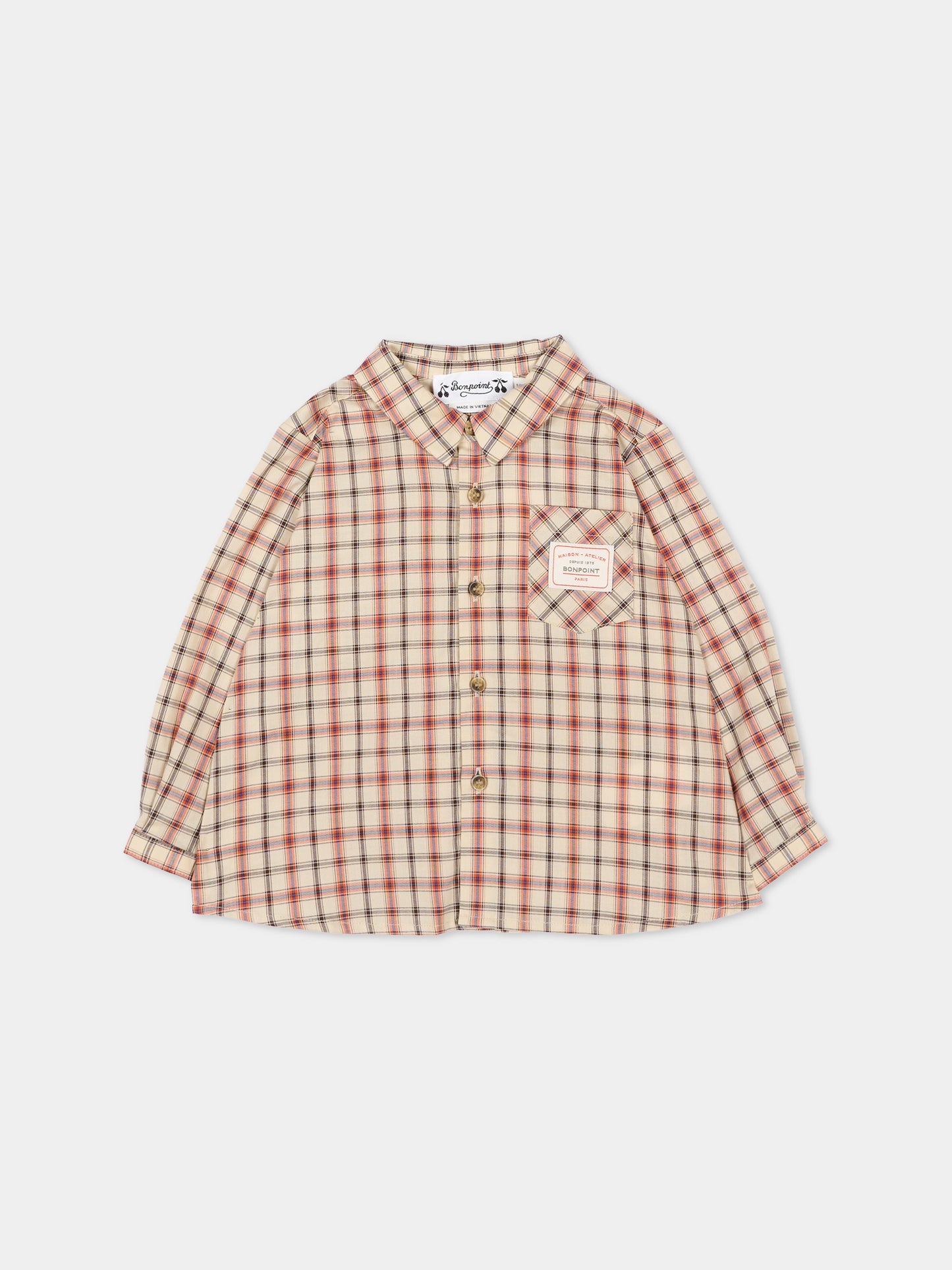 Camicia multicolor per neonato,Bonpoint,W06YSHW00001 360
