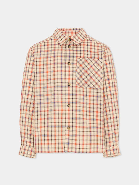 Camicia a quadri per bambino,Bonpoint,W06BSHW00002 360