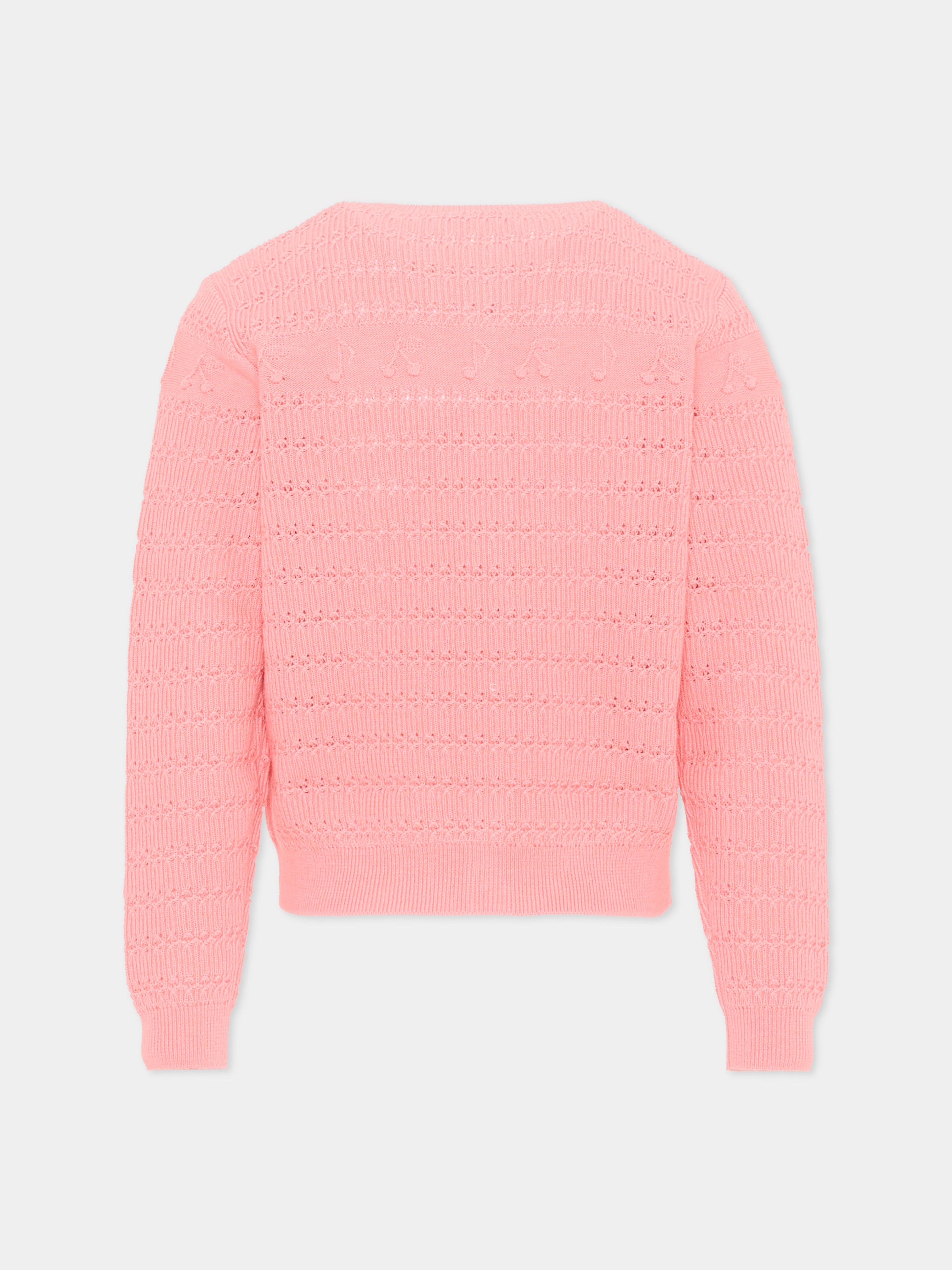 Cardigan rosa per bambina,Bonpoint,P06GCAK00001 028A