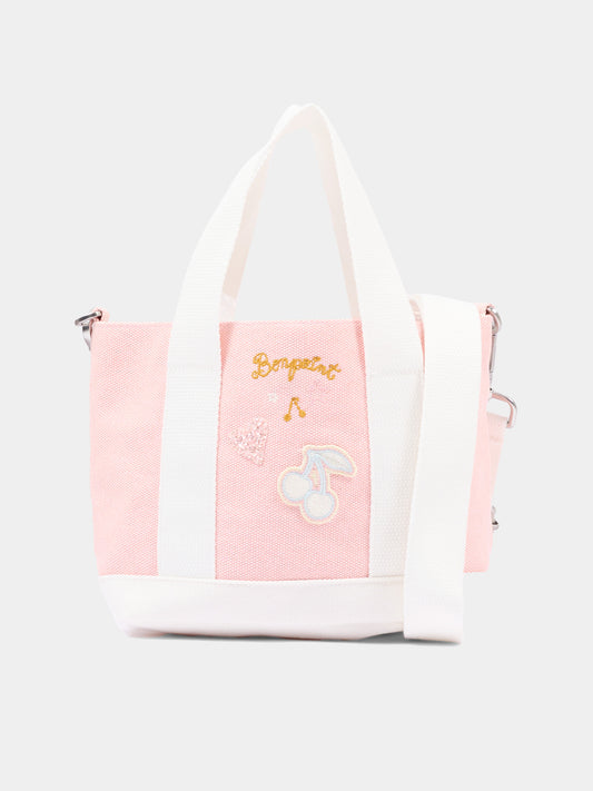 Borsa rosa in tela per bambina,Bonpoint,P06GBAW00003 020