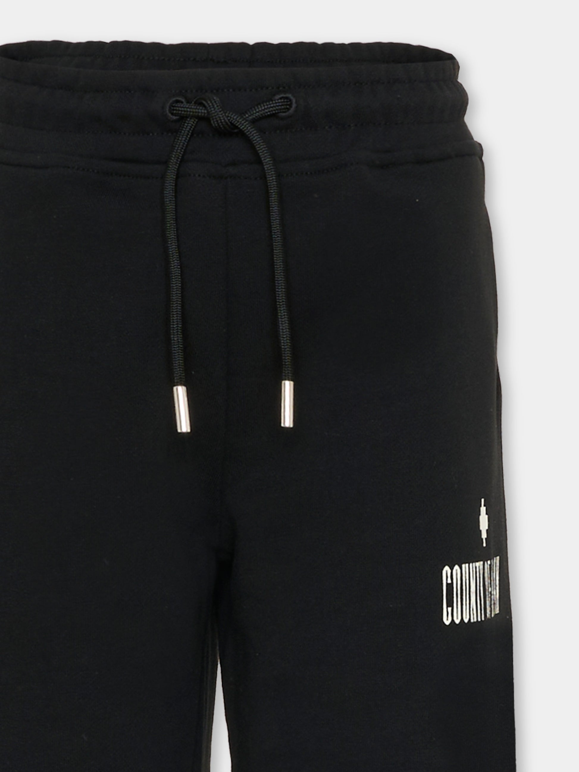 Pantaloni neri per bambino con serpente,County Of Milan Kids,F5CMJBFP044 110