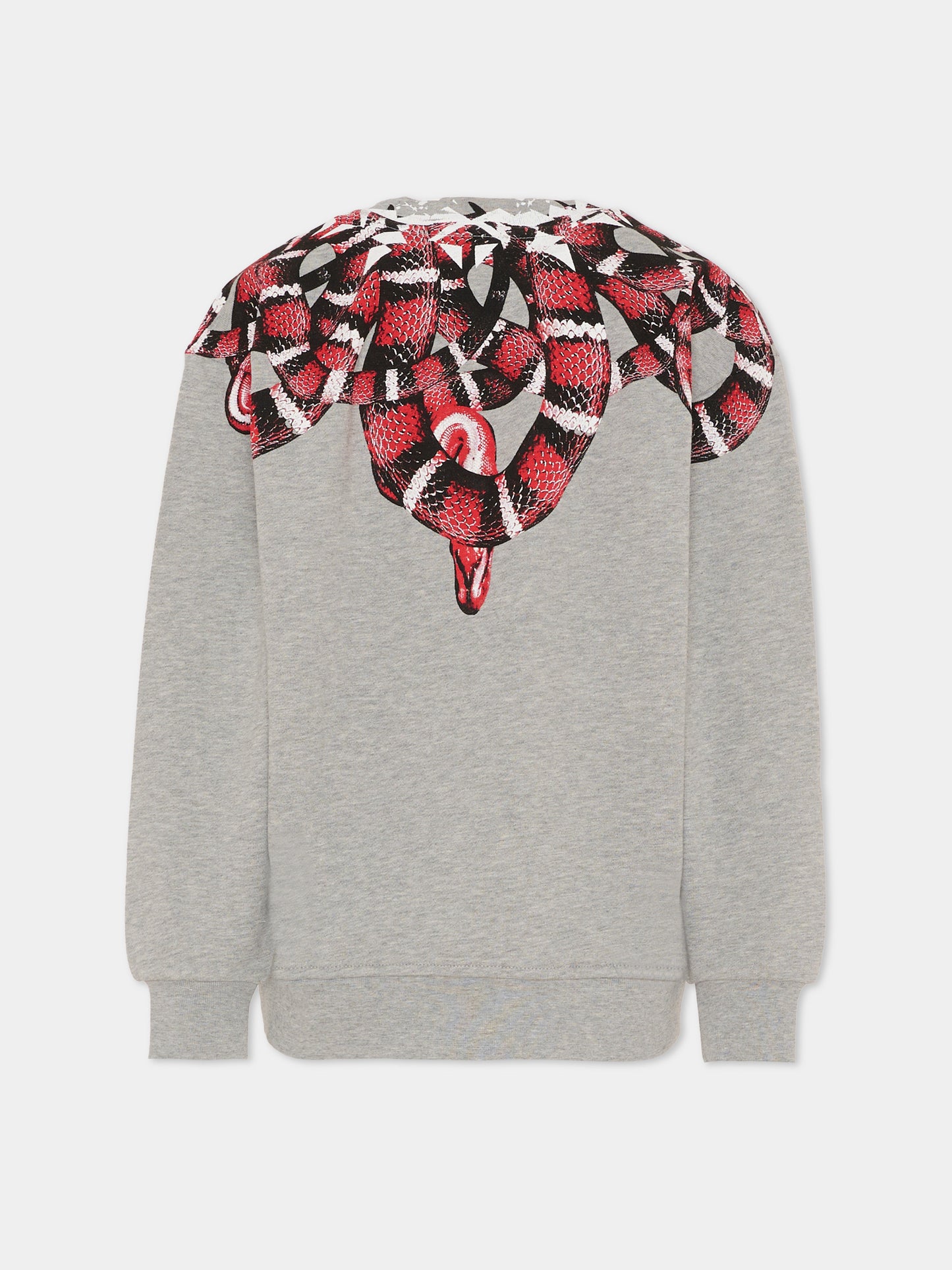Felpa grigia per bambino con serpente,County Of Milan Kids,F5CMJBSW104 101