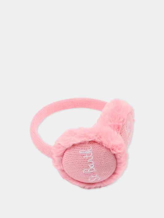 Paraorecchie rosa per bambina con logo,Mc2 Saint Barth,EARM001 00856E