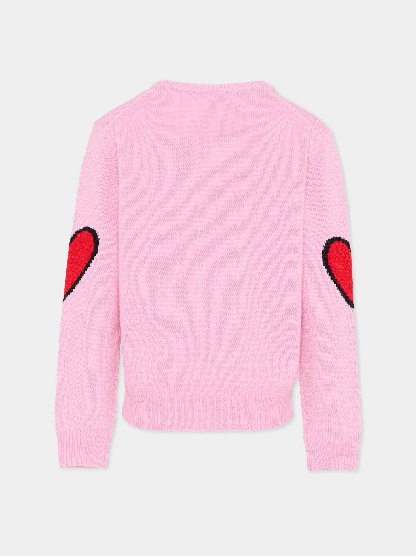 Maglione rosa per bambina con Mafalda,Mc2 Saint Barth,PRC0001 00613G