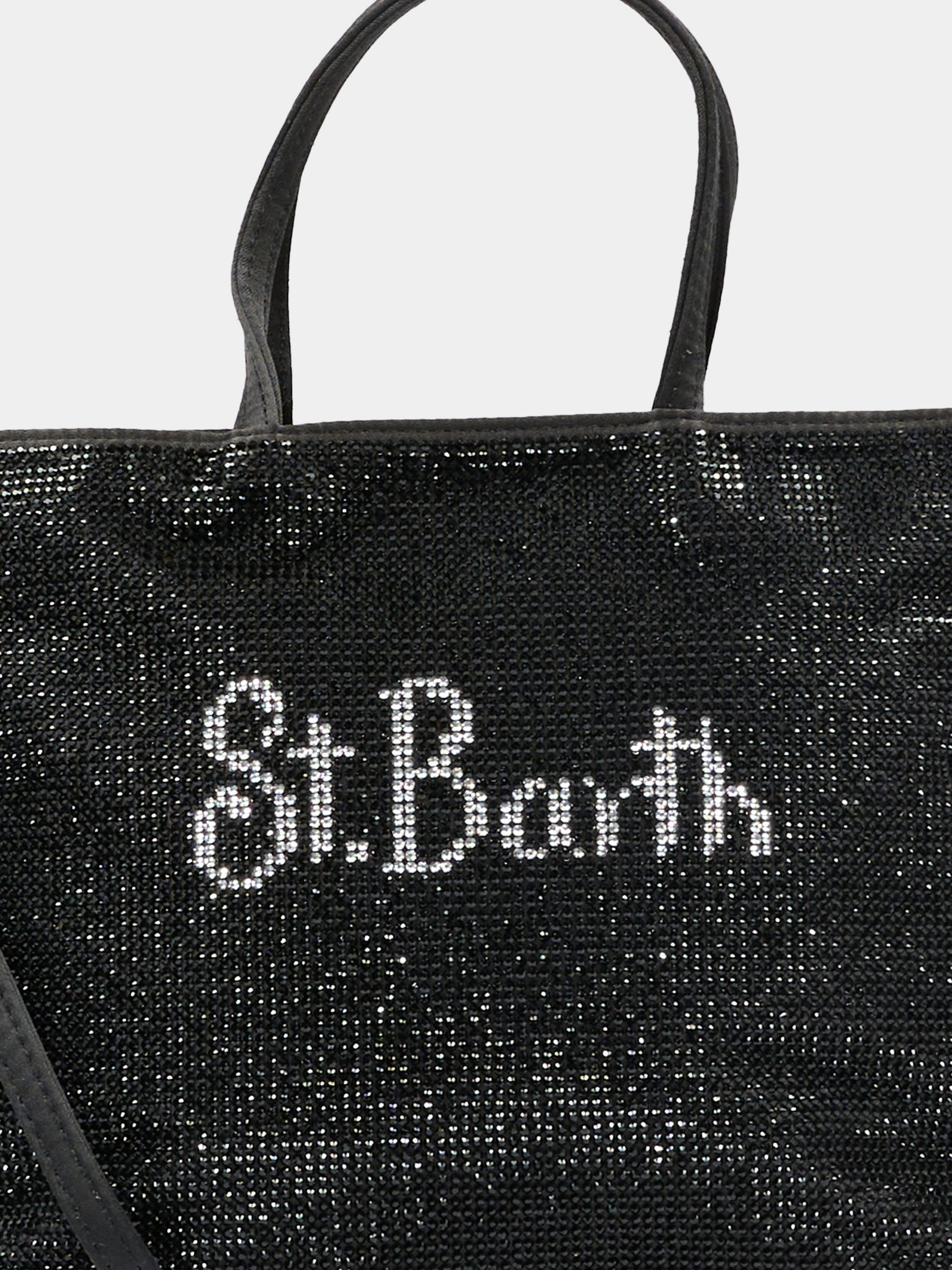 Borsa nera per bambina con strass,Mc2 Saint Barth,SBM0001 01439G