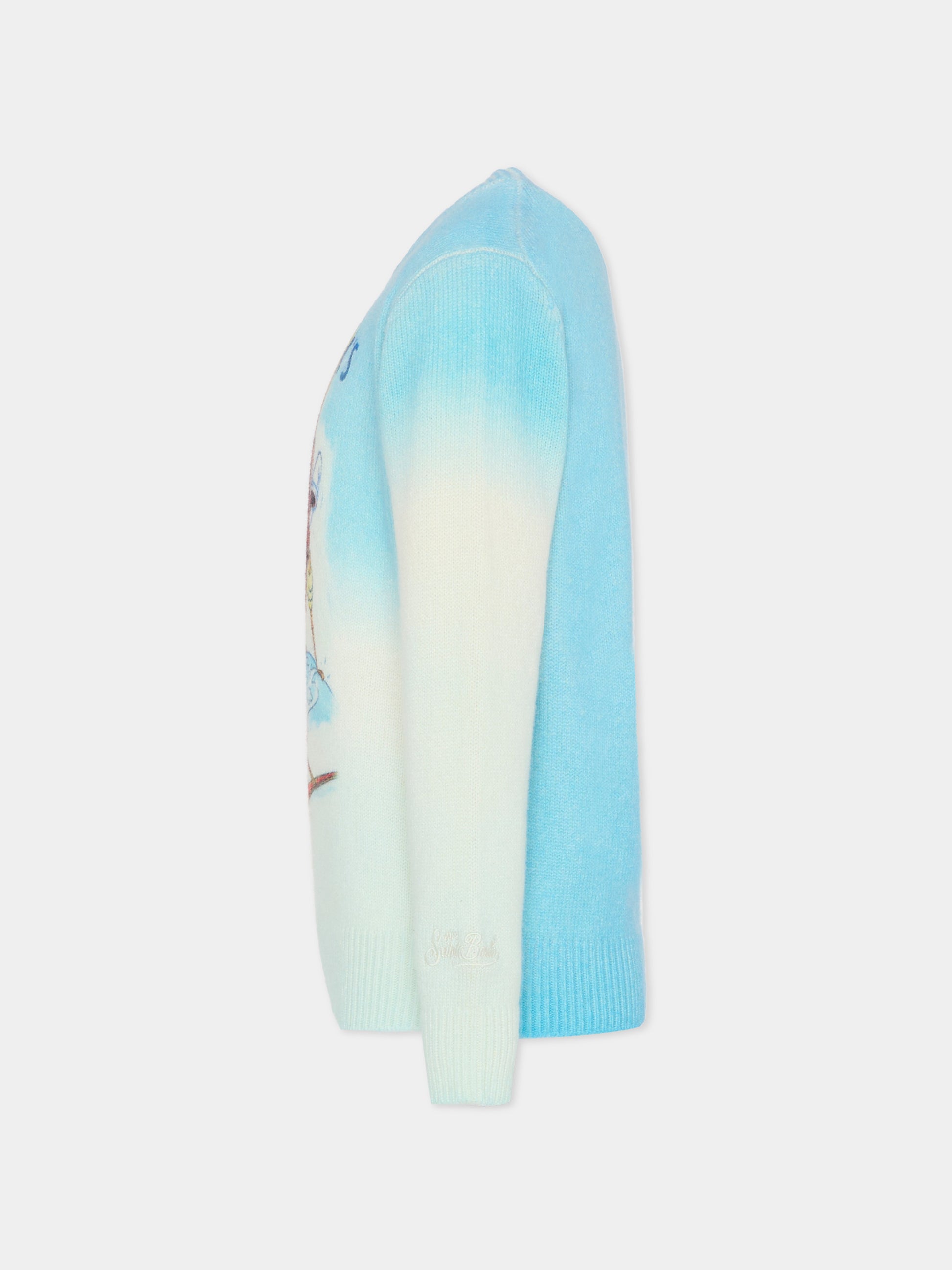 Maglione azzurro per bambino con Pippo,Mc2 Saint Barth,DOU0012 01985G
