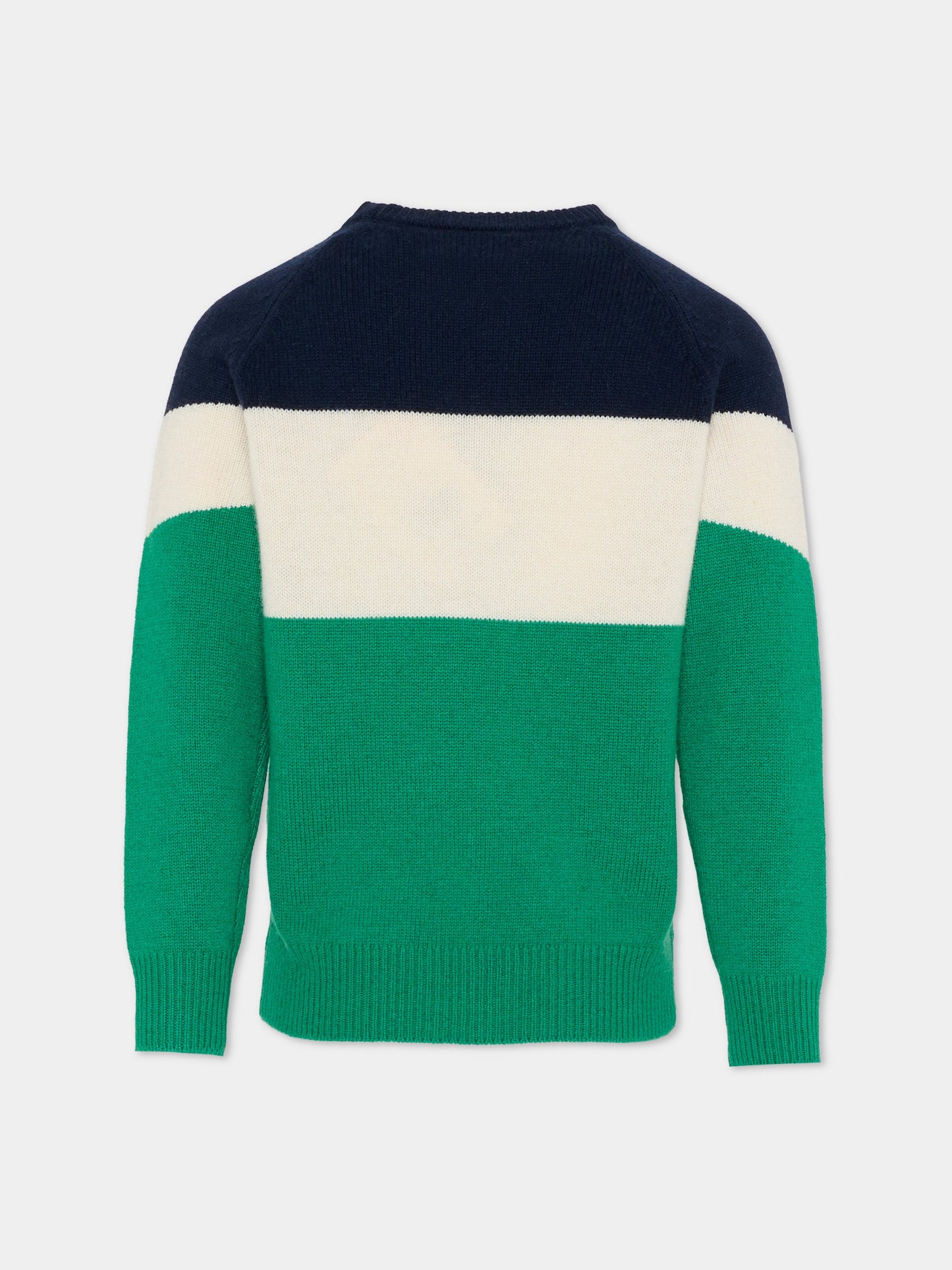 Maglione multicolor per bambino con logo,Mc2 Saint Barth,DOU0002 00257E