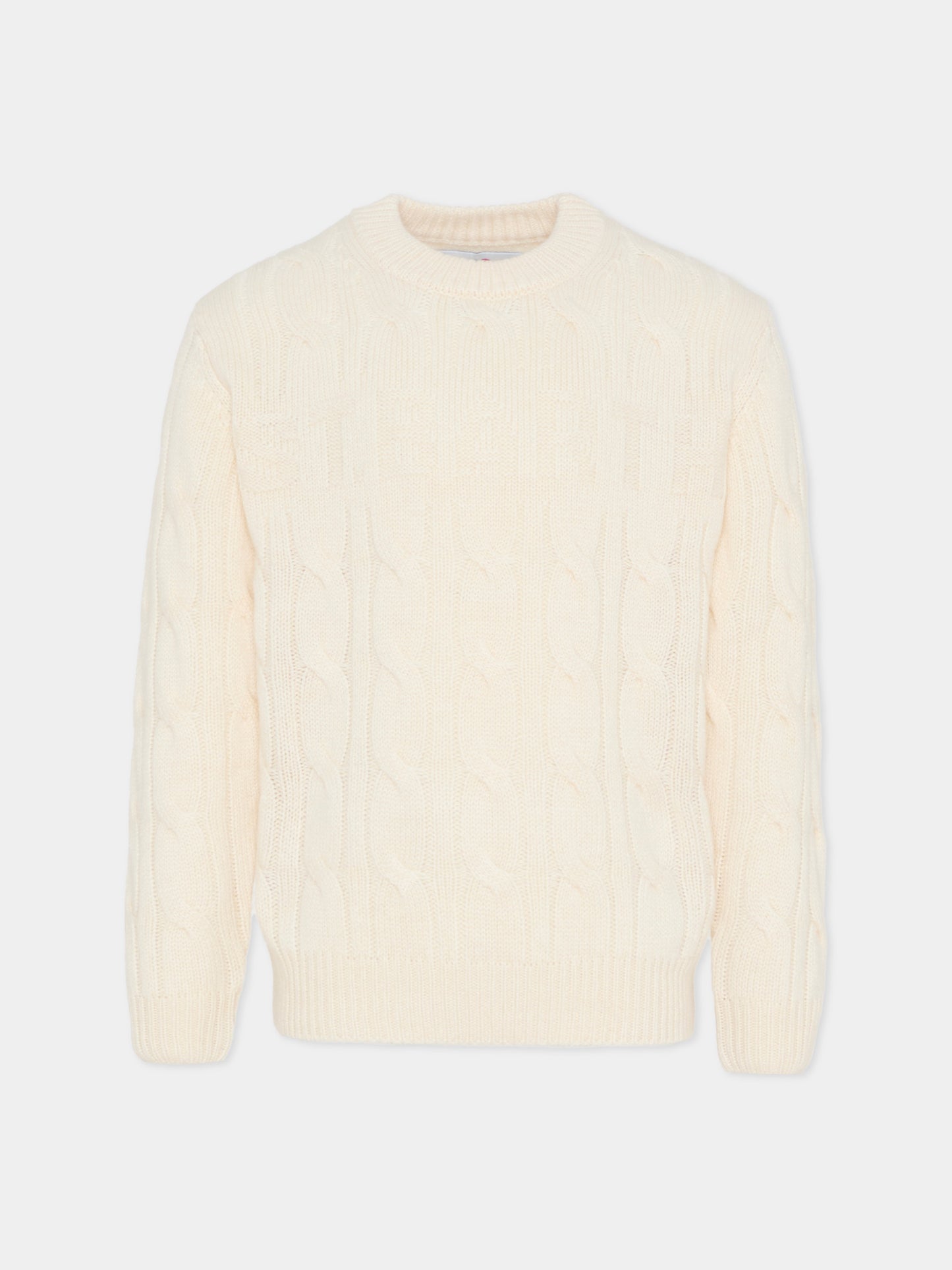 Maglione avorio per bambini con logo,Mc2 Saint Barth,BAI001 00303G