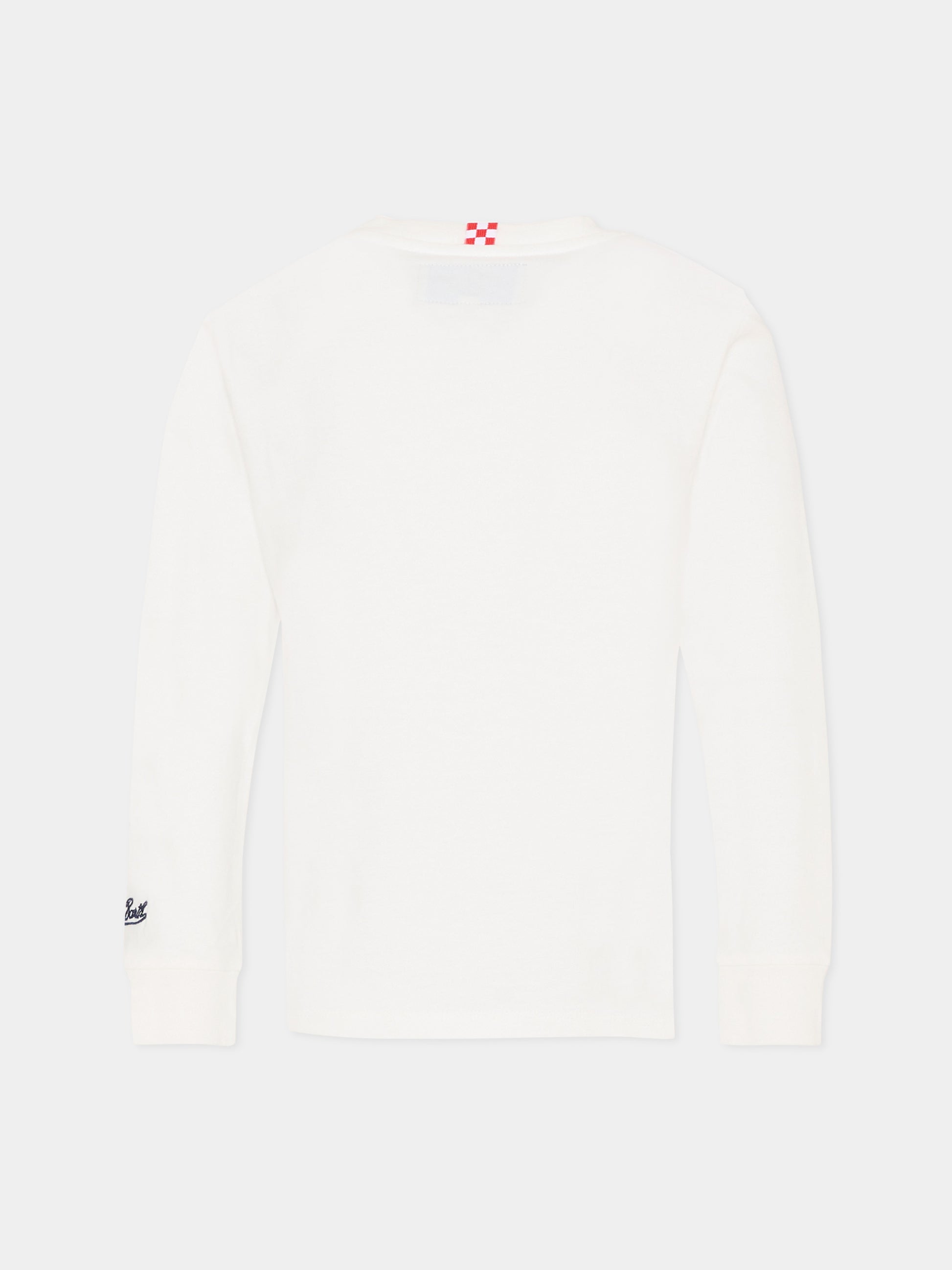 T-shirt avorio per bambino con leone,Mc2 Saint Barth,LUT0003 02334G