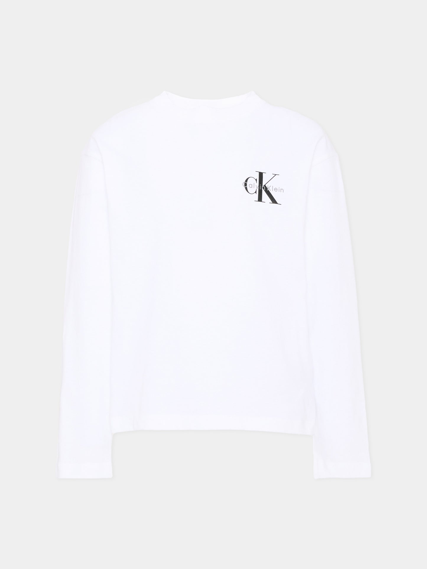 T-shirt bianca per bambini con logo,Calvin Klein Kids,LV1CKTJA17 YAF