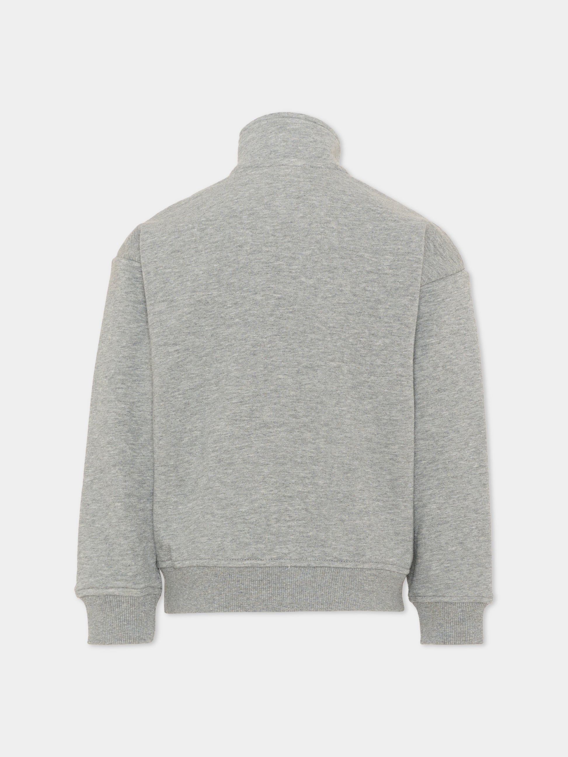 Felpa grigia per bambino con logo,Calvin Klein Kids,LVCKTJB47B P7D