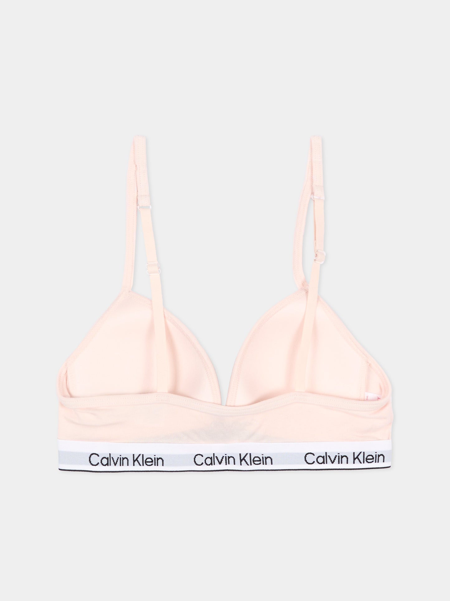 Reggiseno rosa per bambina con logo,Calvin Klein Kids,G80G800746 TGE