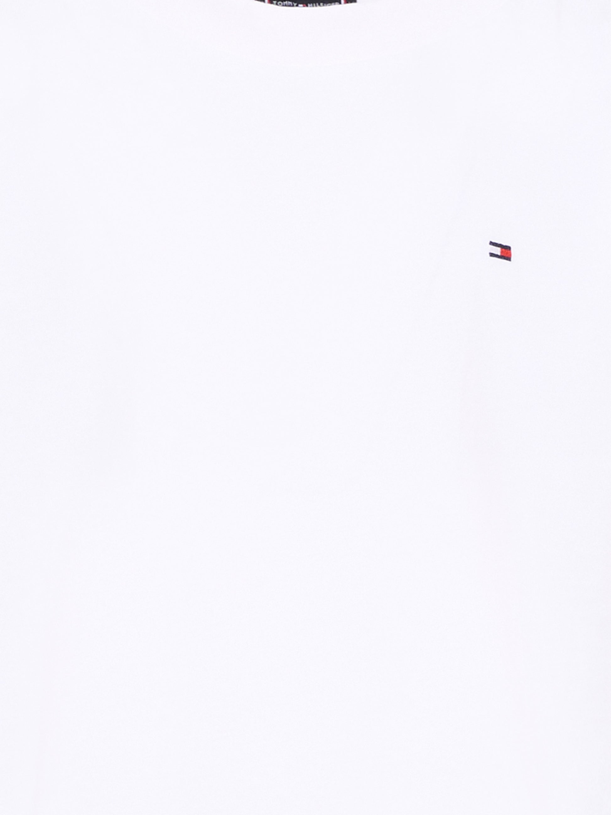 T-Shirt bianca per bambini con Tommy flag,Tommy Hilfiger Junior,KB0KB09846 YBR