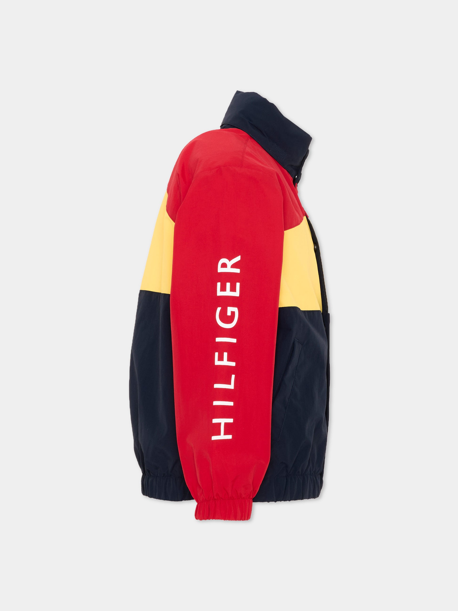 Bomber multicolor per bambino con logo,Tommy Hilfiger Junior,KB0KB10456 C1G