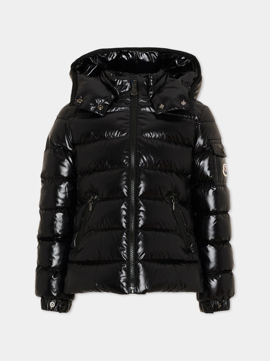 Piumino nero Bady per bambina,Moncler Kids,L2954 1A52710 68950 999