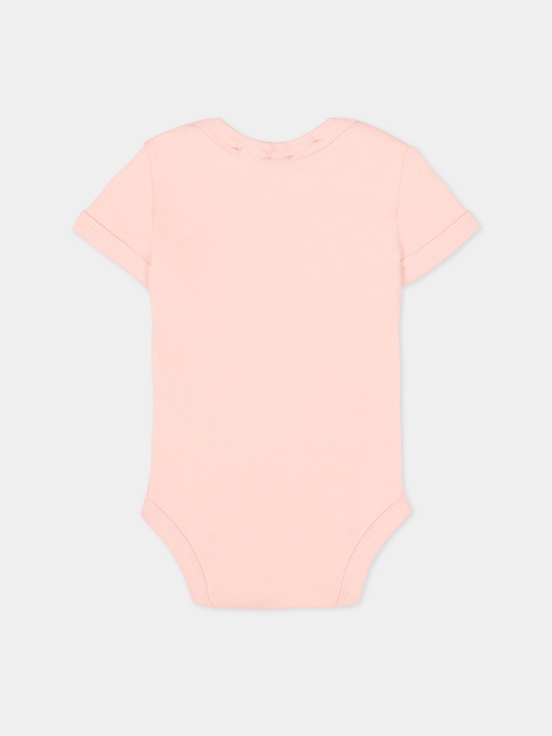 Body rosa per neonata con Looney Tunes,J'adore Napoli,J'ADORE NAPOLI LOONEY TUNES BODY KIDS PINK