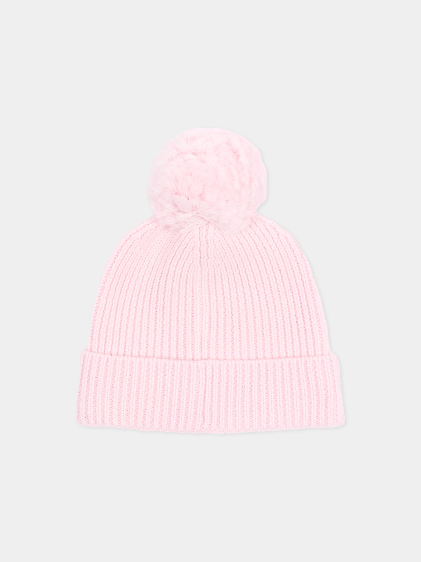 Berretto rosa per bambina con logo,K-way,K31359W W4U