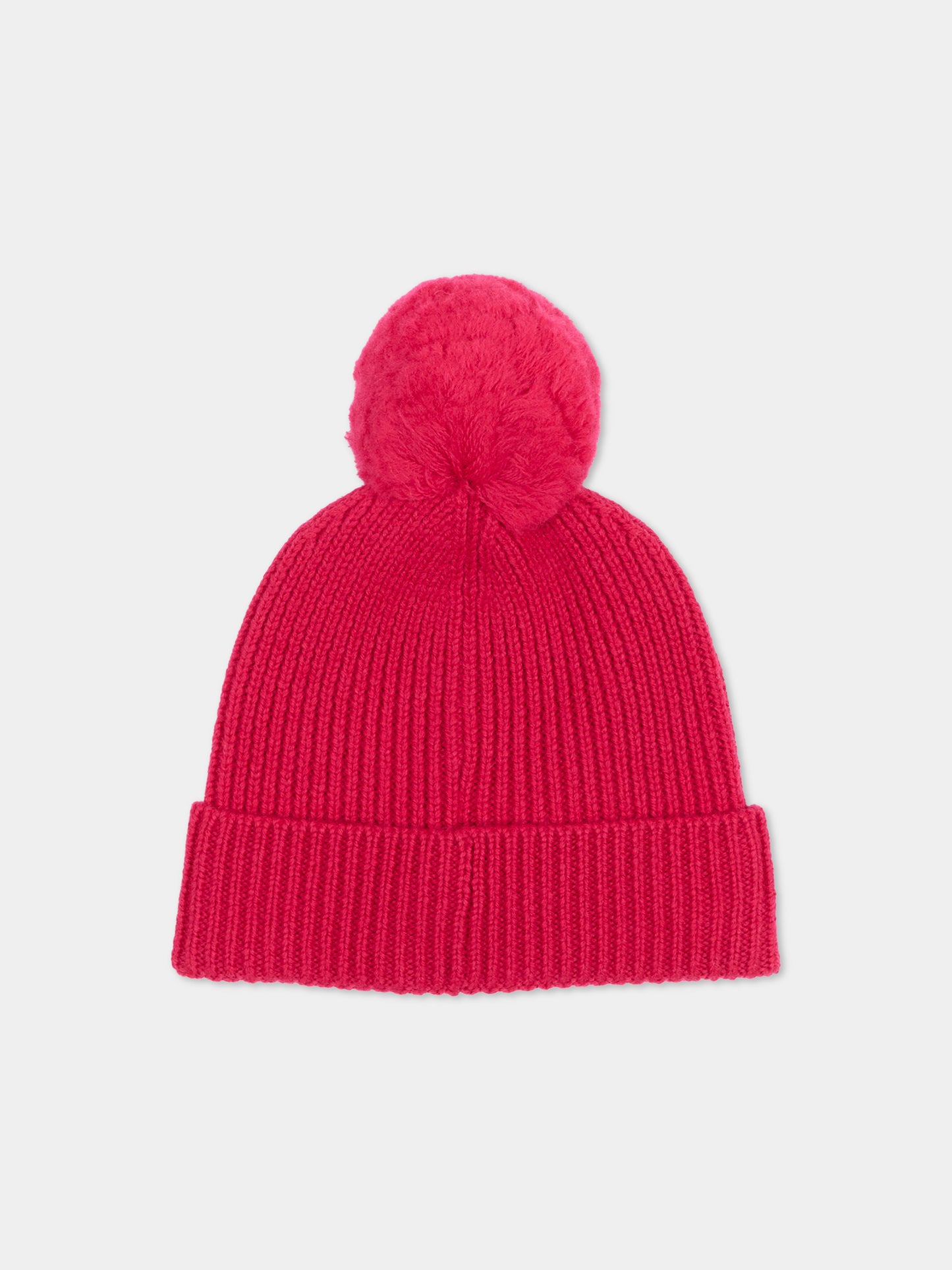 Berretto fucsia per bambina con logo,K-way,K31359W X6R