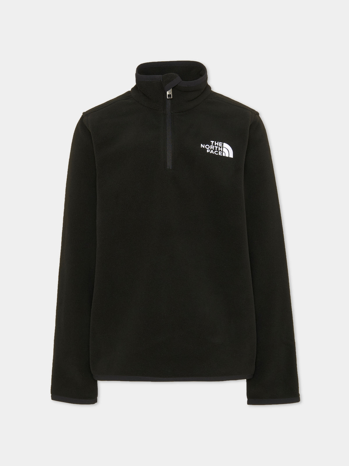 Felpa girocollo nera con mezza zip per bambino,The North Face Kids,NF0A8CVGJK31