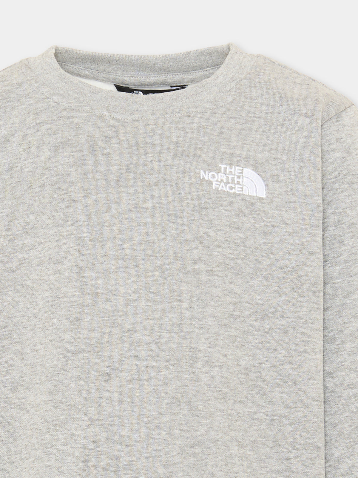 Felpa girocollo grigia con logo per bambini,The North Face Kids,NF0A8ESMCQO1