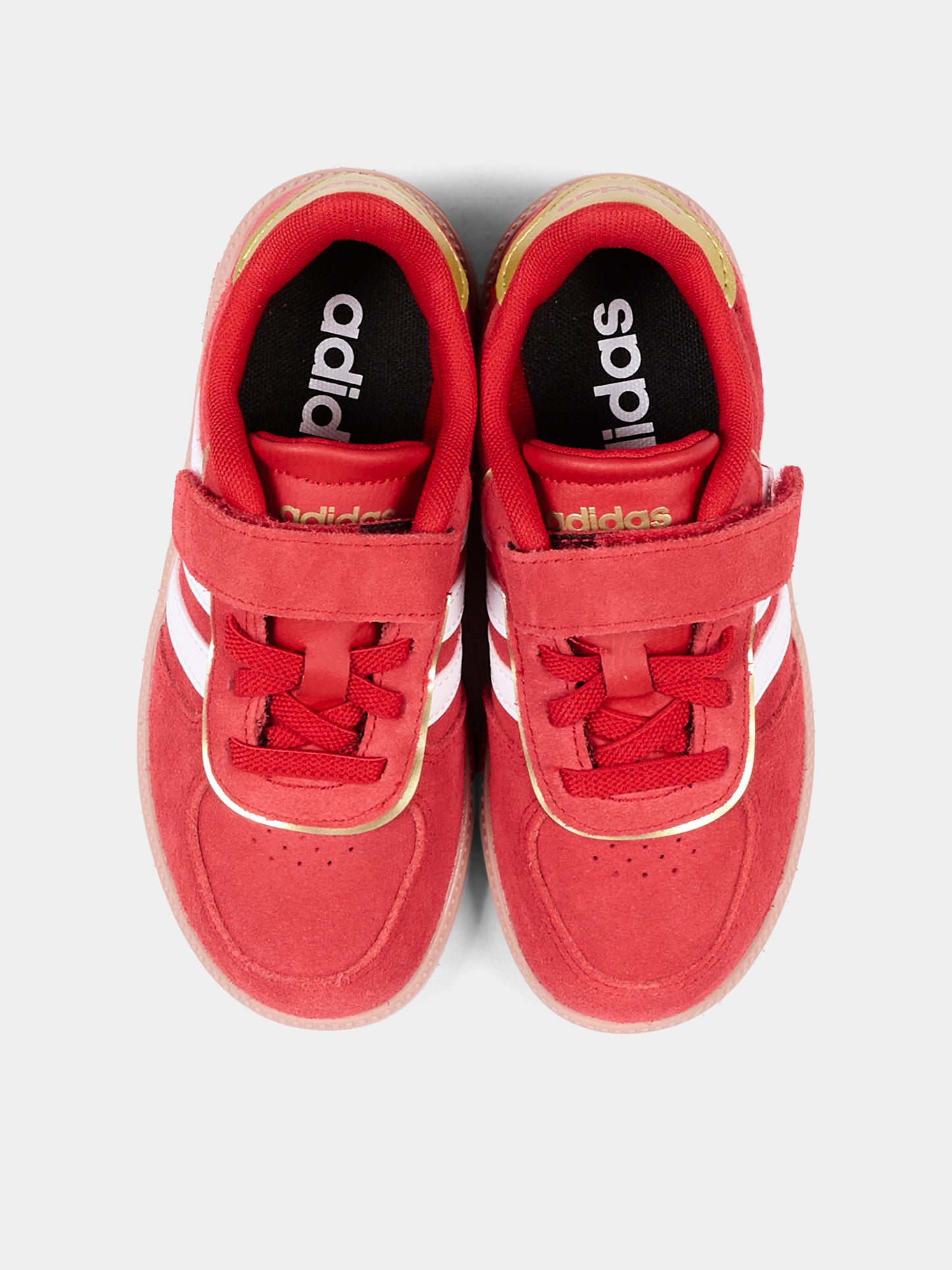 Sneakers rosse per bambini con velcro,Adidas,KJ4443