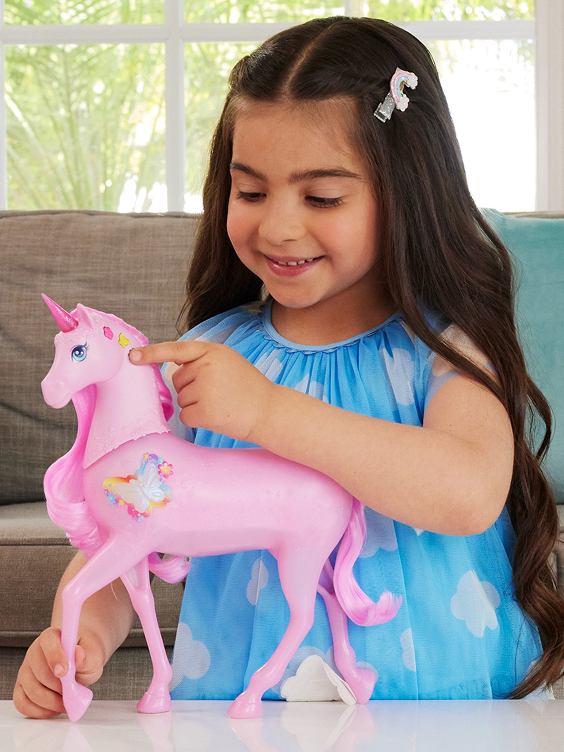 Barbie Unicorno Luci e Suoni per bambina,Barbie,JCP78