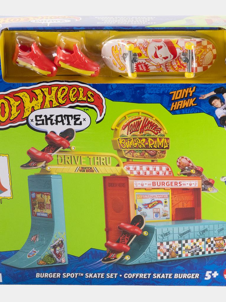 Burger Spot Skate Set per bambino,Hot Wheels,HGT91 JHV83