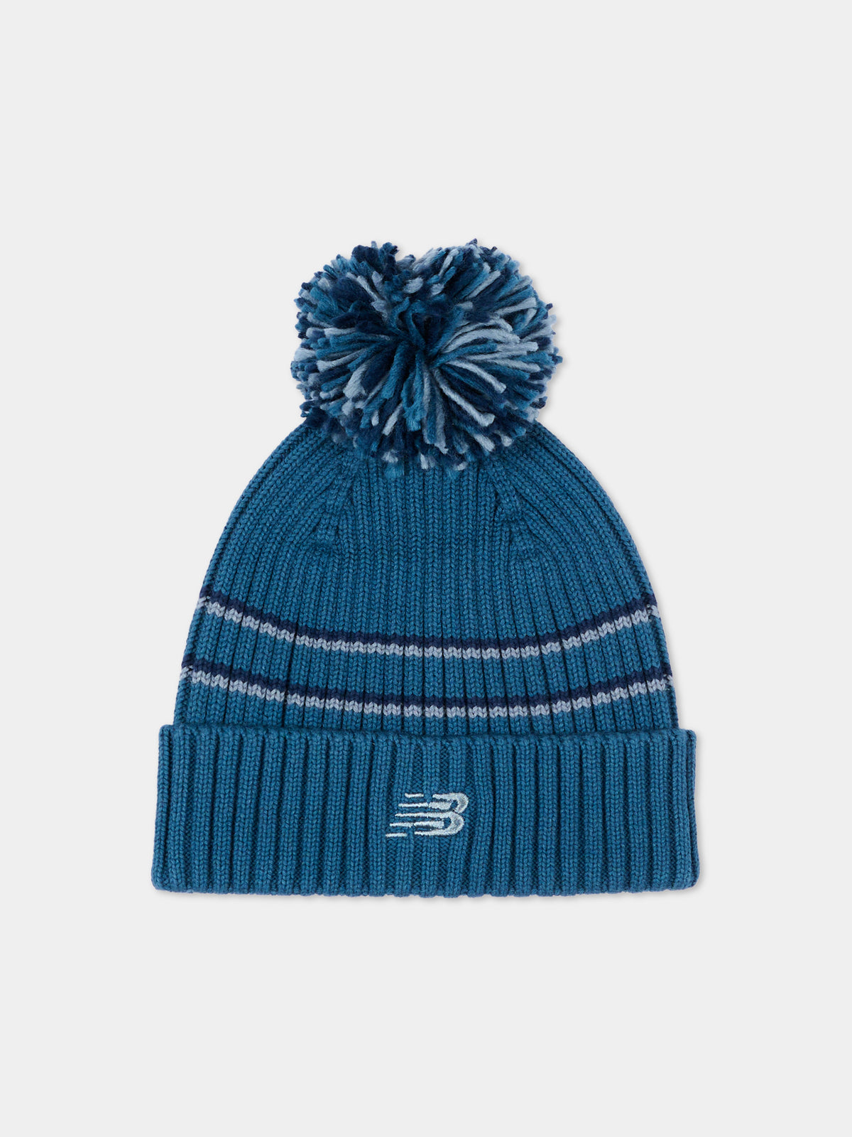 Berretto blu per bambino con pompon,New Balance,AC0569L STS