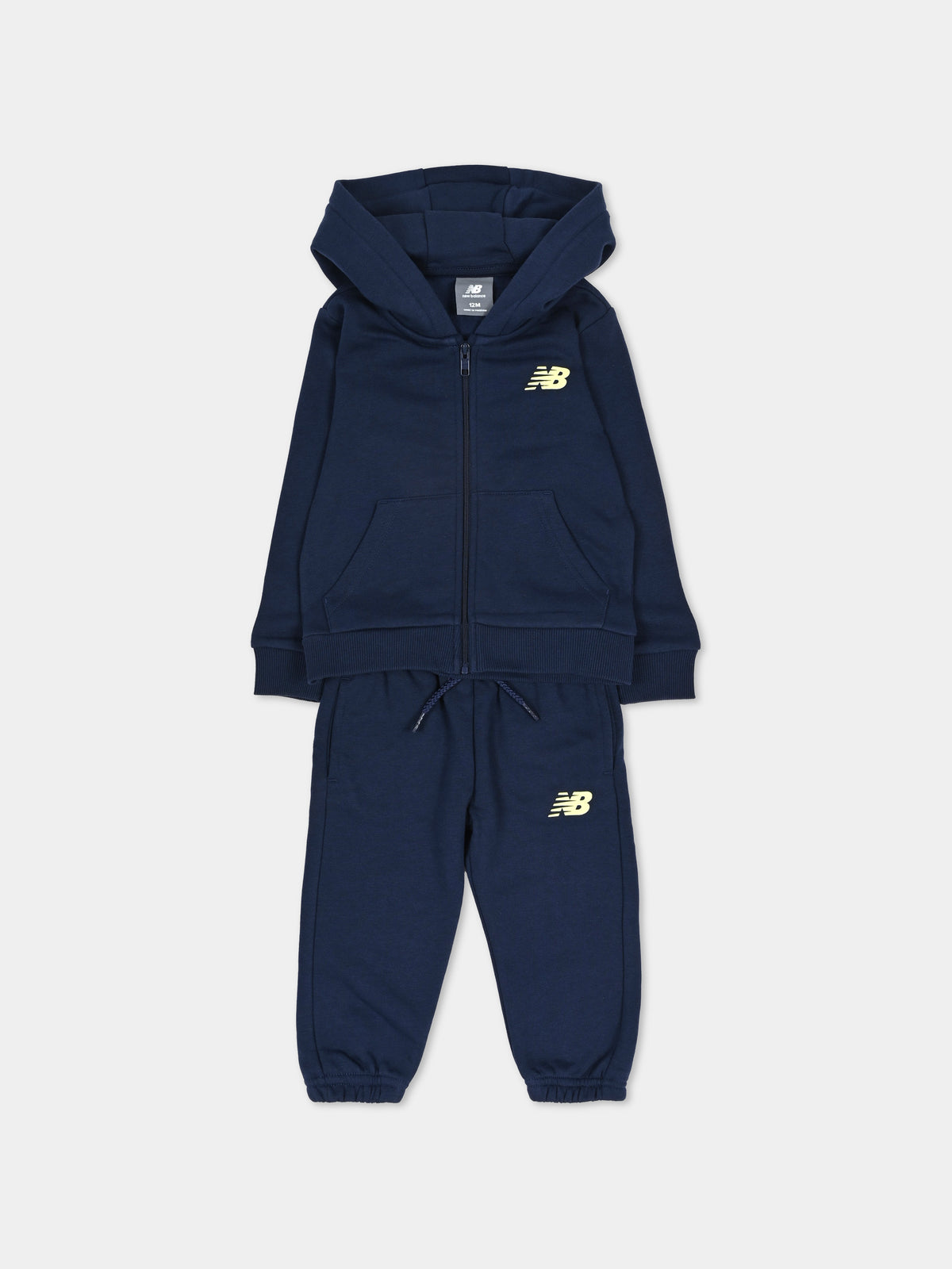 Completo sportivo lungo blu per neonato,New Balance,ISE0U4I NNY