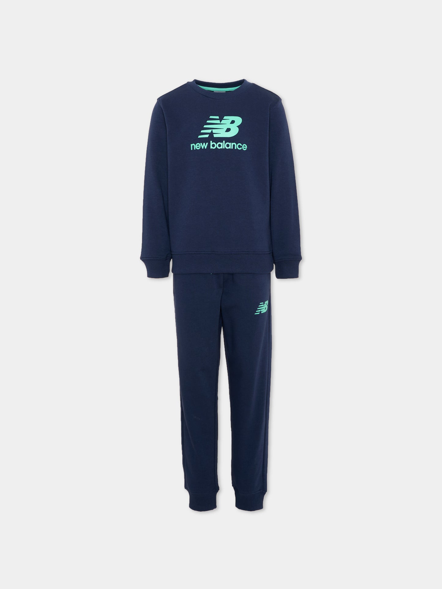 Completo sportivo blu per bambino con logo,New Balance,LAKB0321 NNY