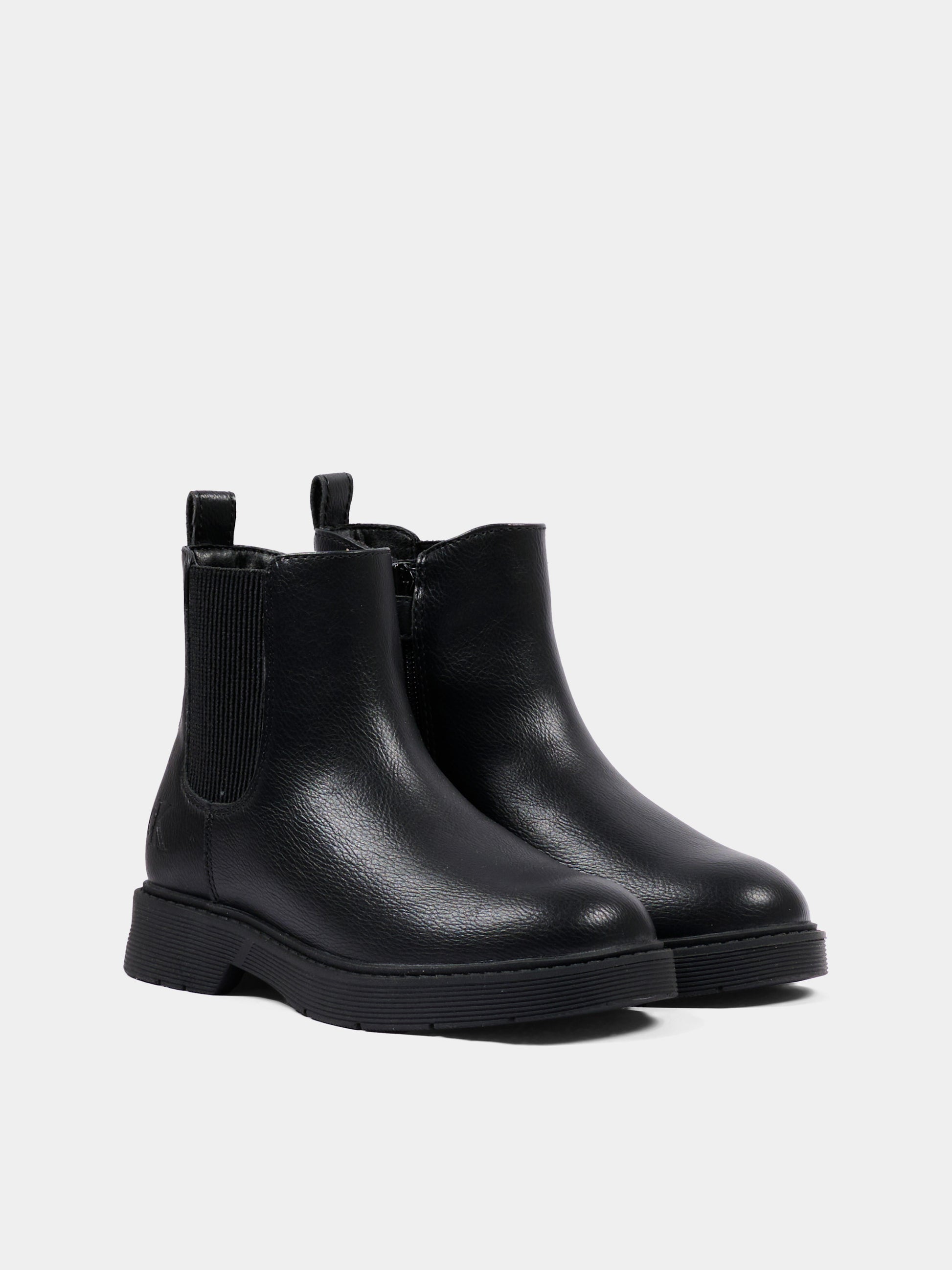 Stivaletti nero per bambino con logo,Calvin Klein Kids,V3X5 83498 1355999