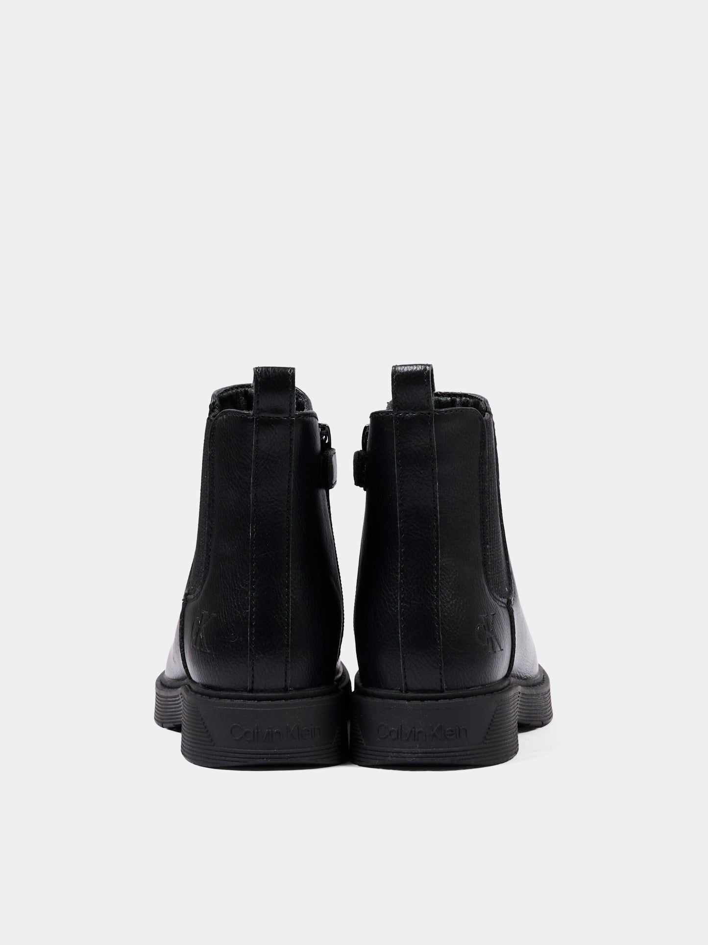 Stivaletti nero per bambino con logo,Calvin Klein Kids,V3X5 83498 1355999