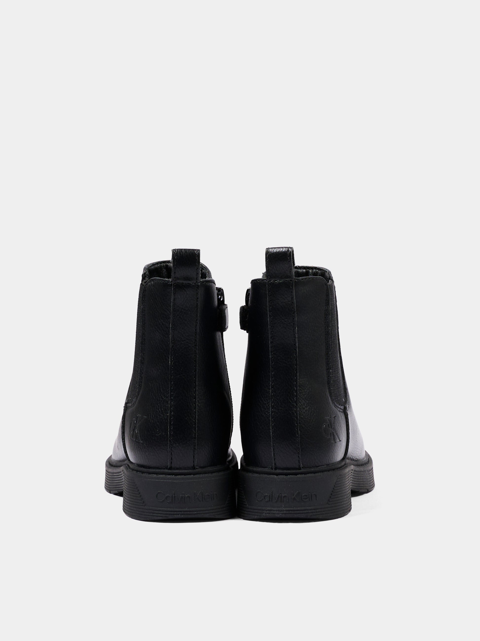 Stivaletti nero per bambino con logo,Calvin Klein Kids,V3X5 83498 1355999