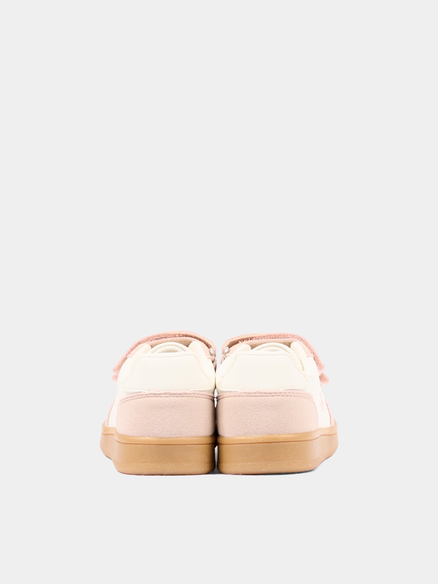 Sneakers avorio per bambina con logo,Calvin Klein Kids,V1A9 83383 1269A999