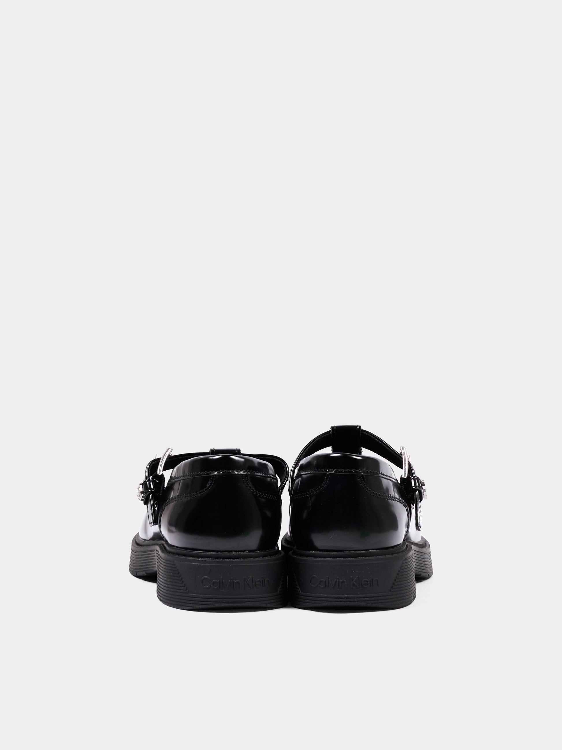 Occhi Di Bue nero per bambina con fibbia,Calvin Klein Kids,V3A4 83405 1458999