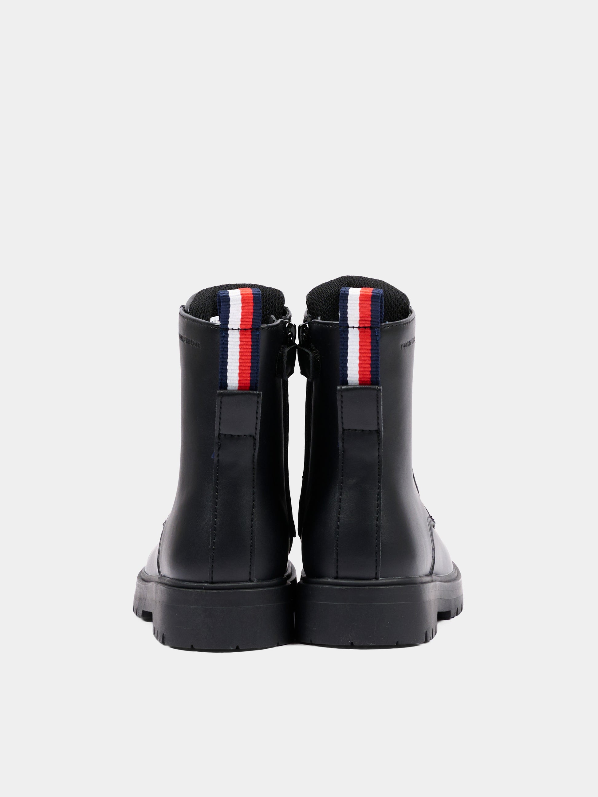 Anfibi nero per bambina con logo,Tommy Hilfiger Junior,T3A5 35157 1355999