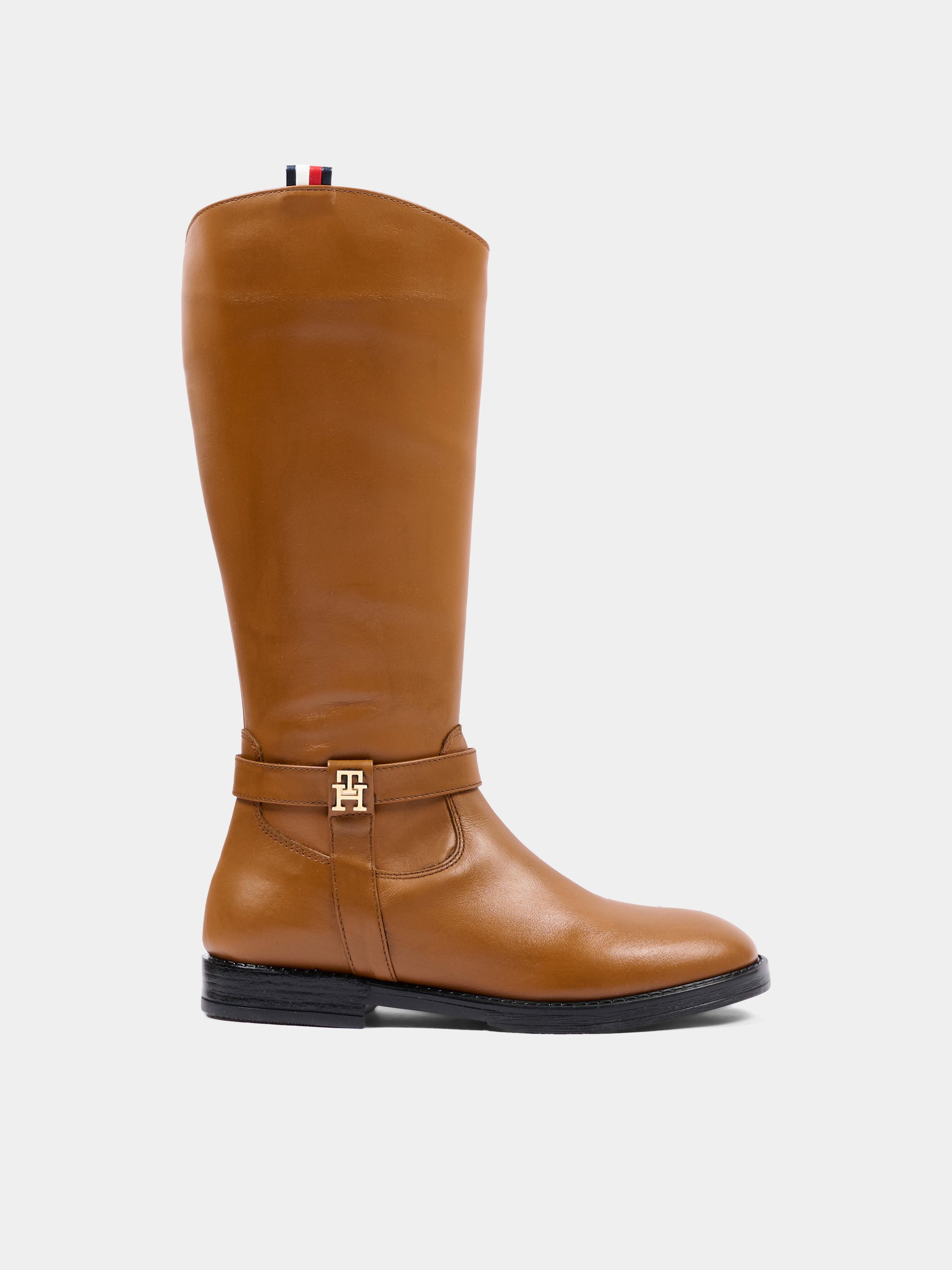 Stivali marroni per bambina con logo,Tommy Hilfiger Junior,T4A6 35186 0036520