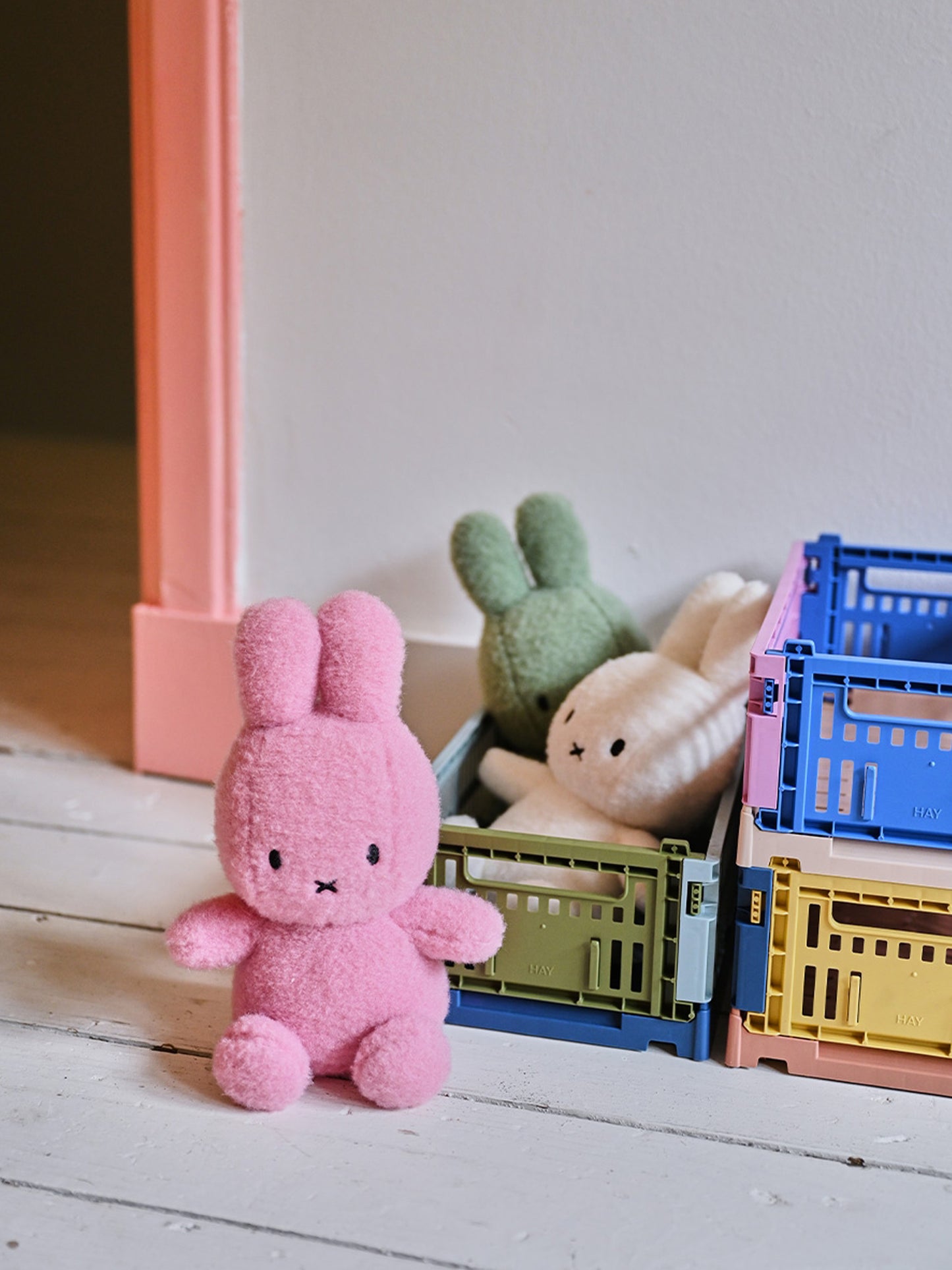 Peluche rosa per bambina,Bon Ton Toys,24182592 MIFFY ECO COTTON CANDY ROSE