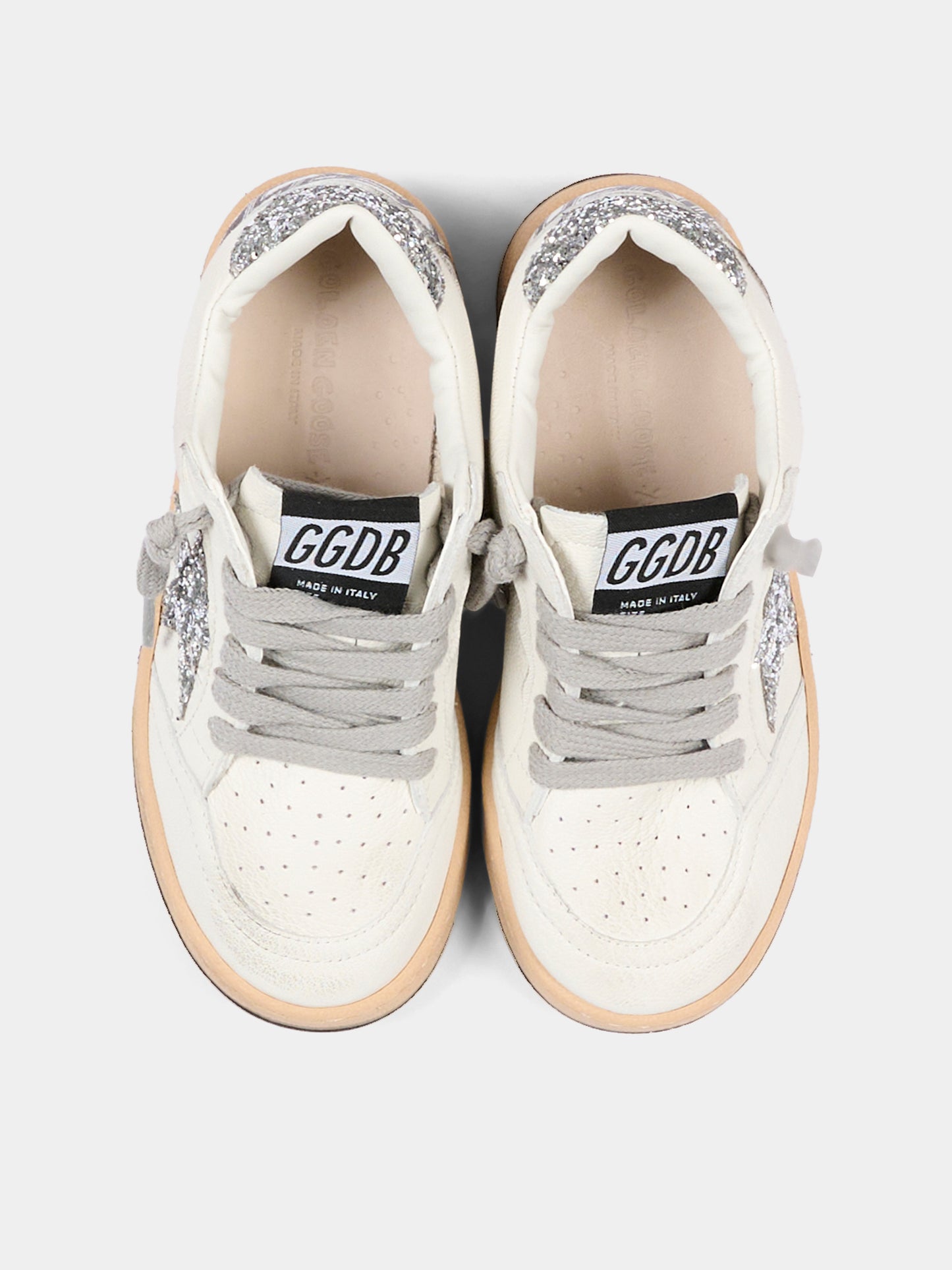 Sneakers bianche Ball Star New per bambina,Golden Goose,GJF00439 F004826 80185