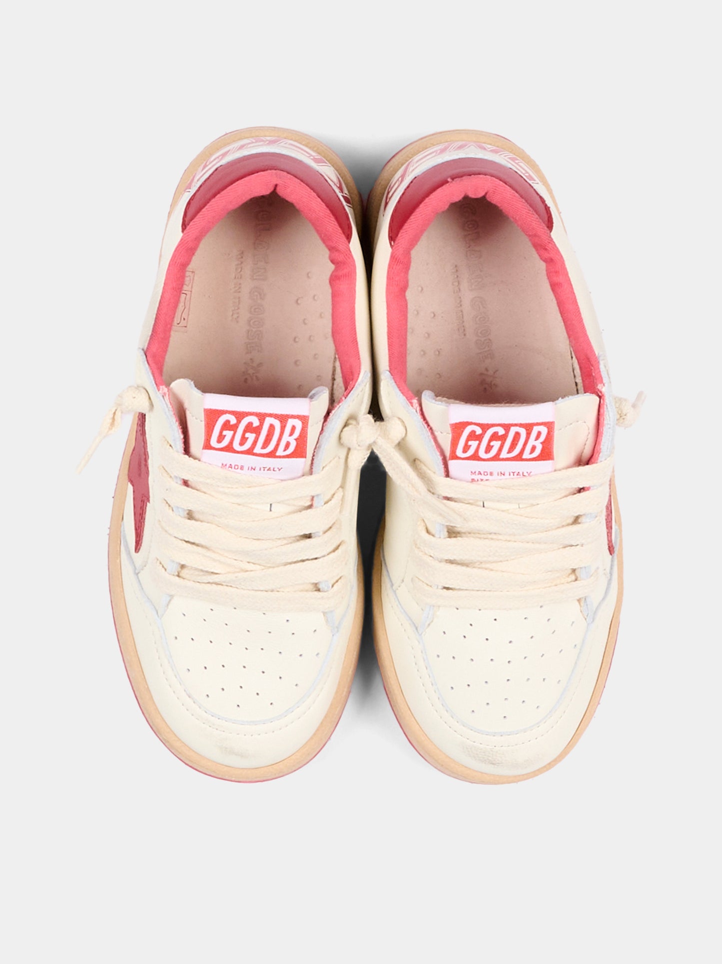 Sneakers bianche Ball Star New per bambino,Golden Goose,GJF00439 F004247 10350