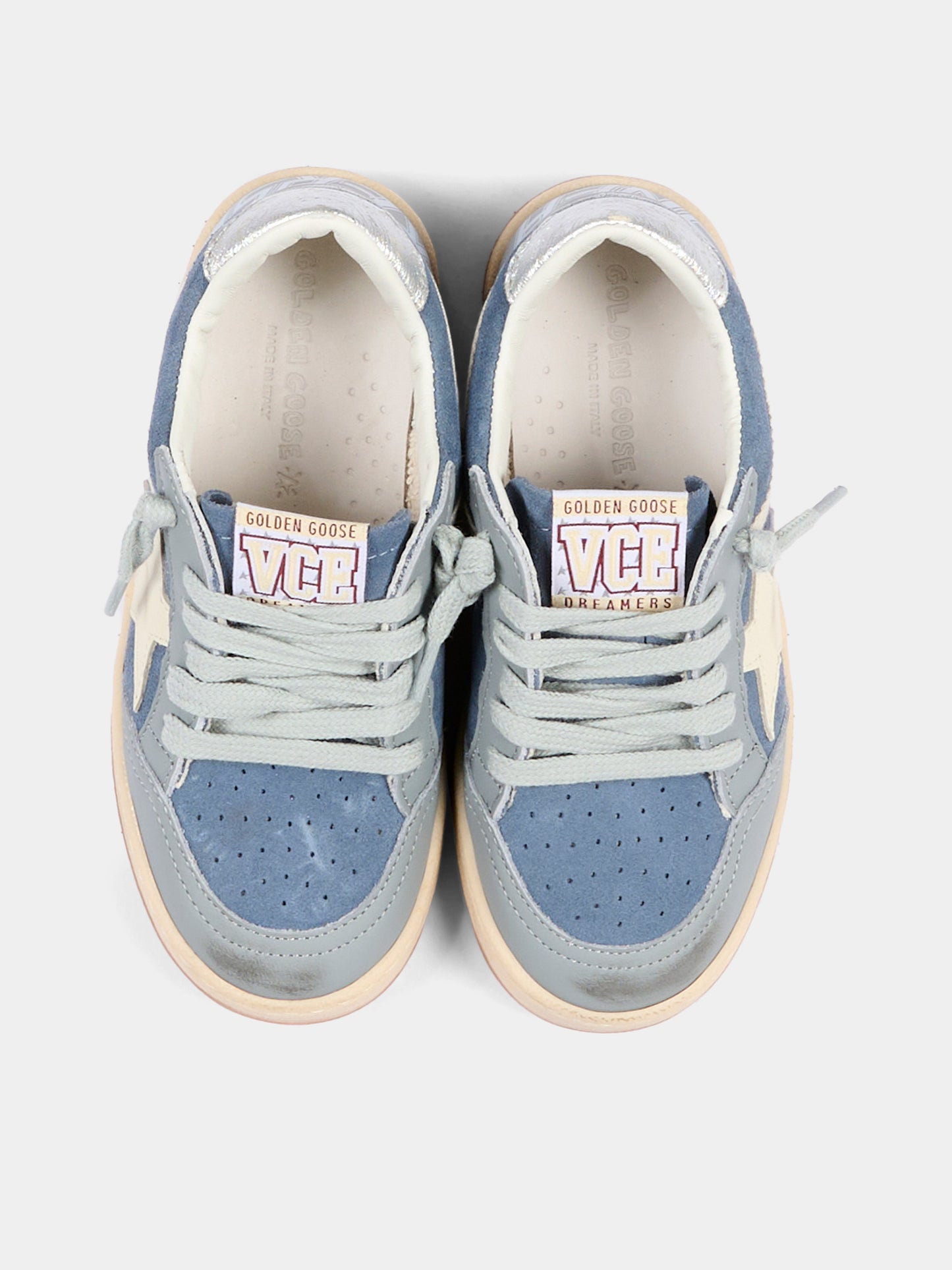 Sneakers denim Ball Star New per bambini,Golden Goose,GJF00439 F008648 80727