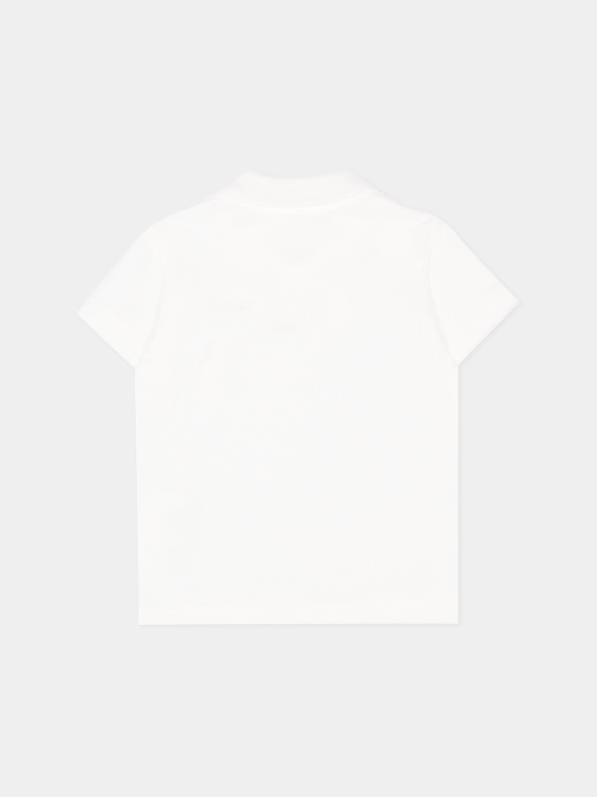 Polo bianca per neonato con logo,Versace,1025178 1A18165 2WO30