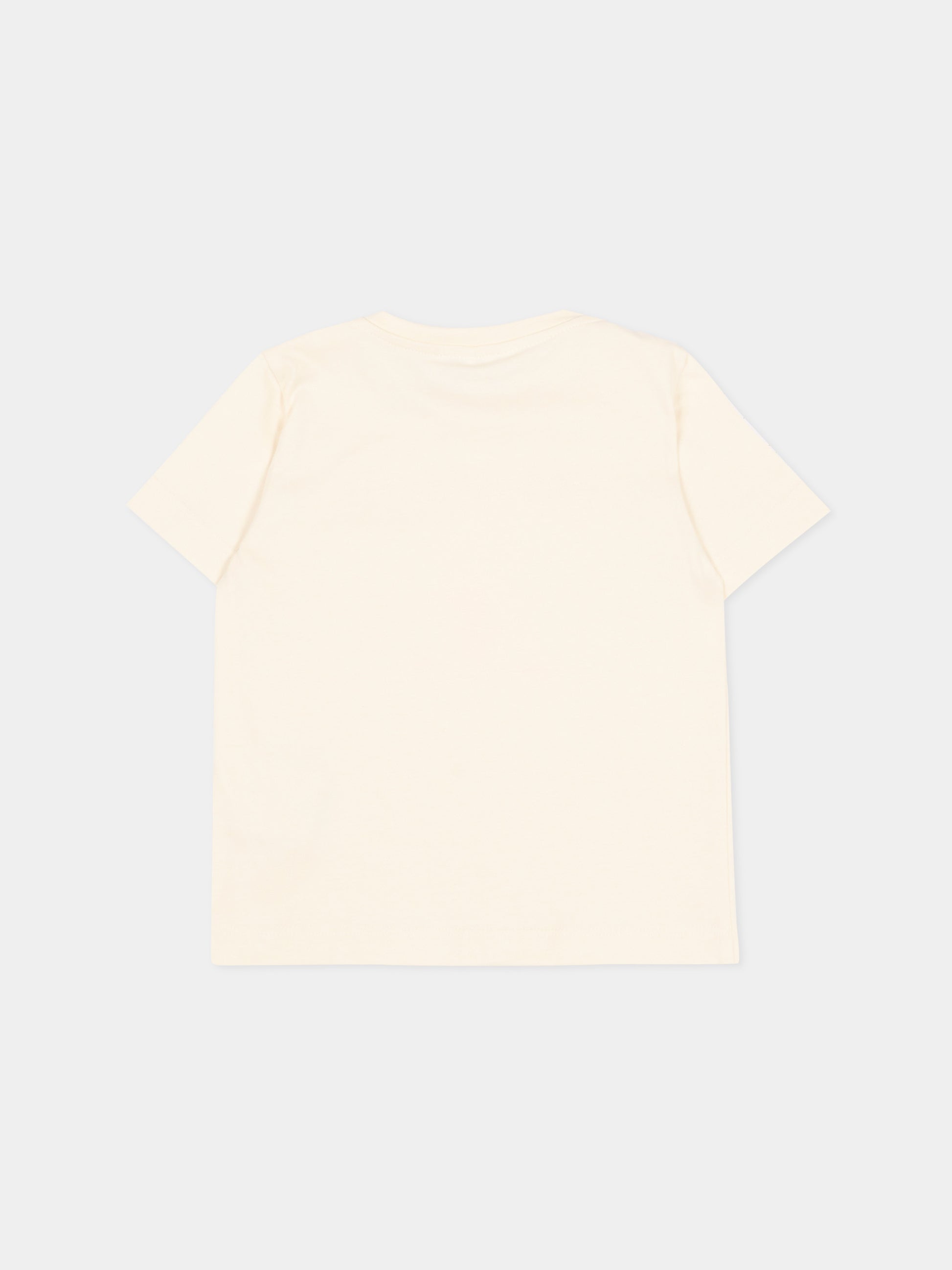 T-Shirt a manica corta avorio per neonati con logo,Versace,1025154 1A18123 2YE00