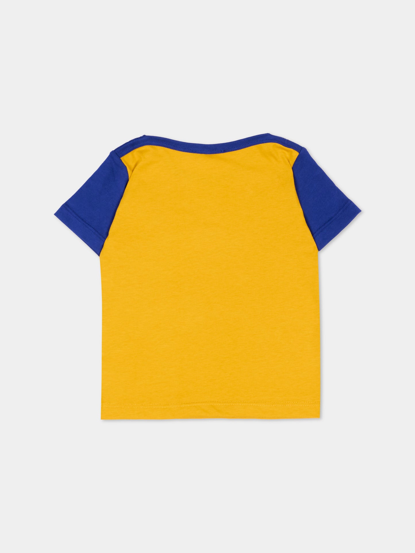 T-Shirt gialla per neonato con logo,Versace,1025174 1A18129 6Y540