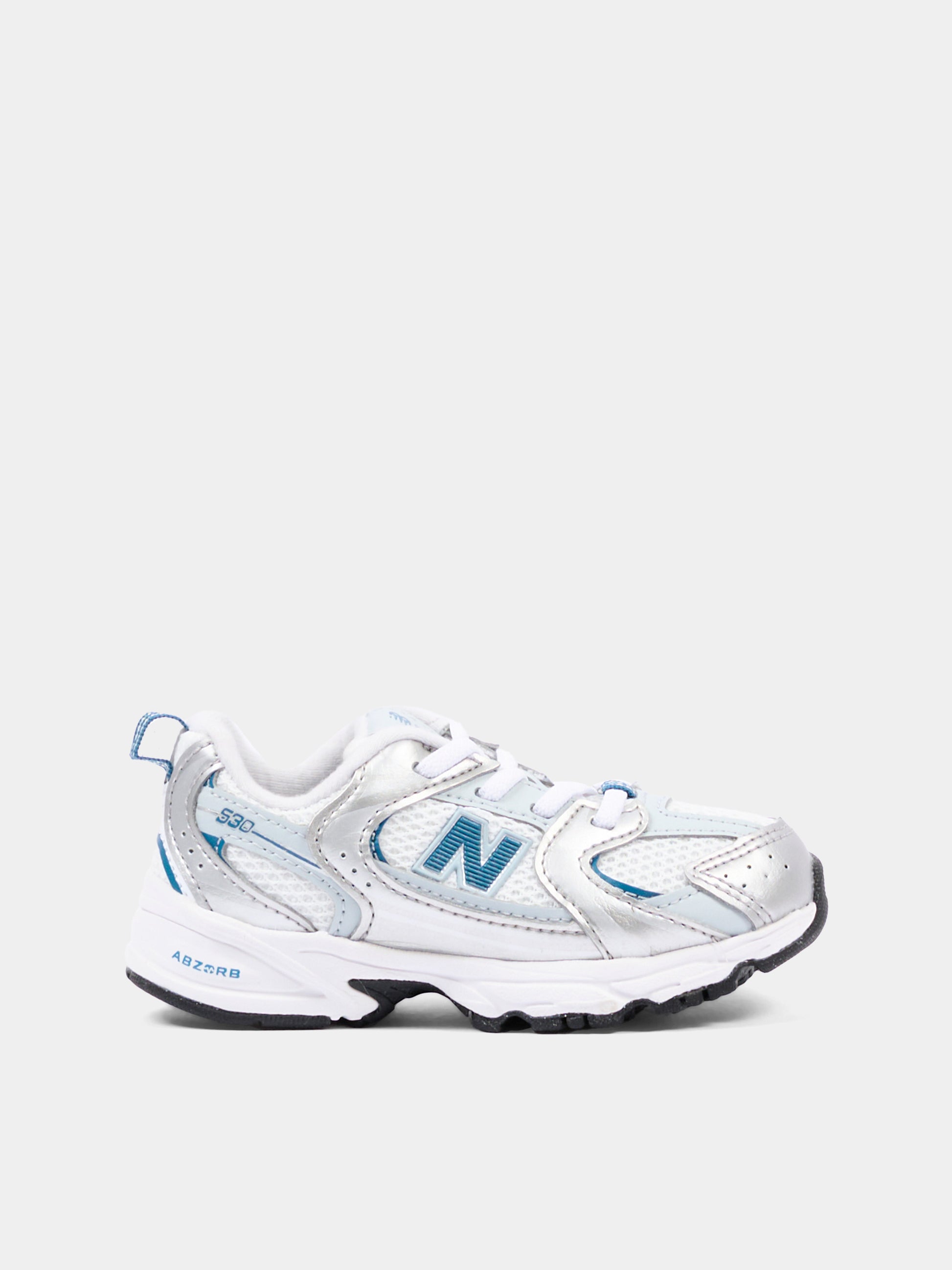 Sneakers argento 530 con logo per bambini,New Balance,I5308K1