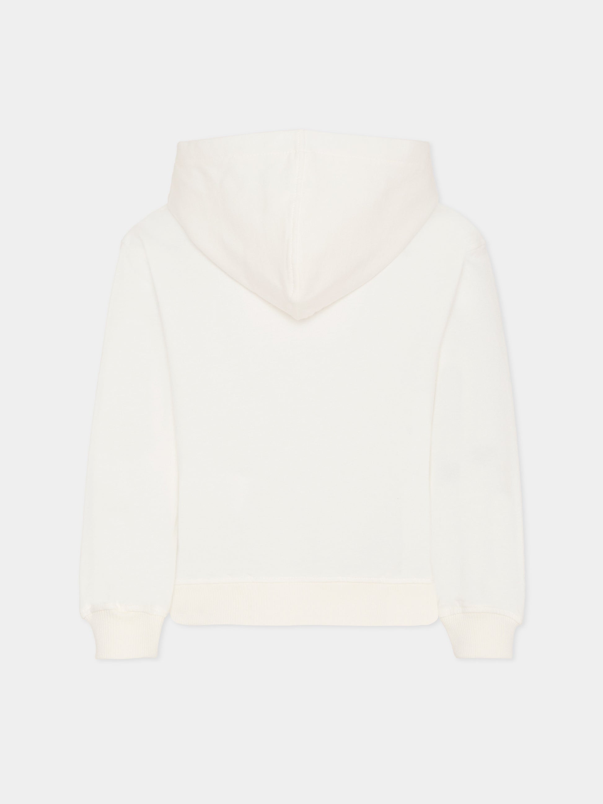 Felpa avorio per bambini con Teddy Bear,Moschino Kids,HUF09F LCA40 10063