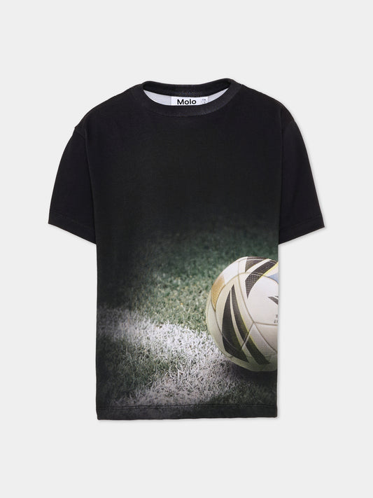 T-shirt nera Riley per bambino,Molo,1W26A203 9943