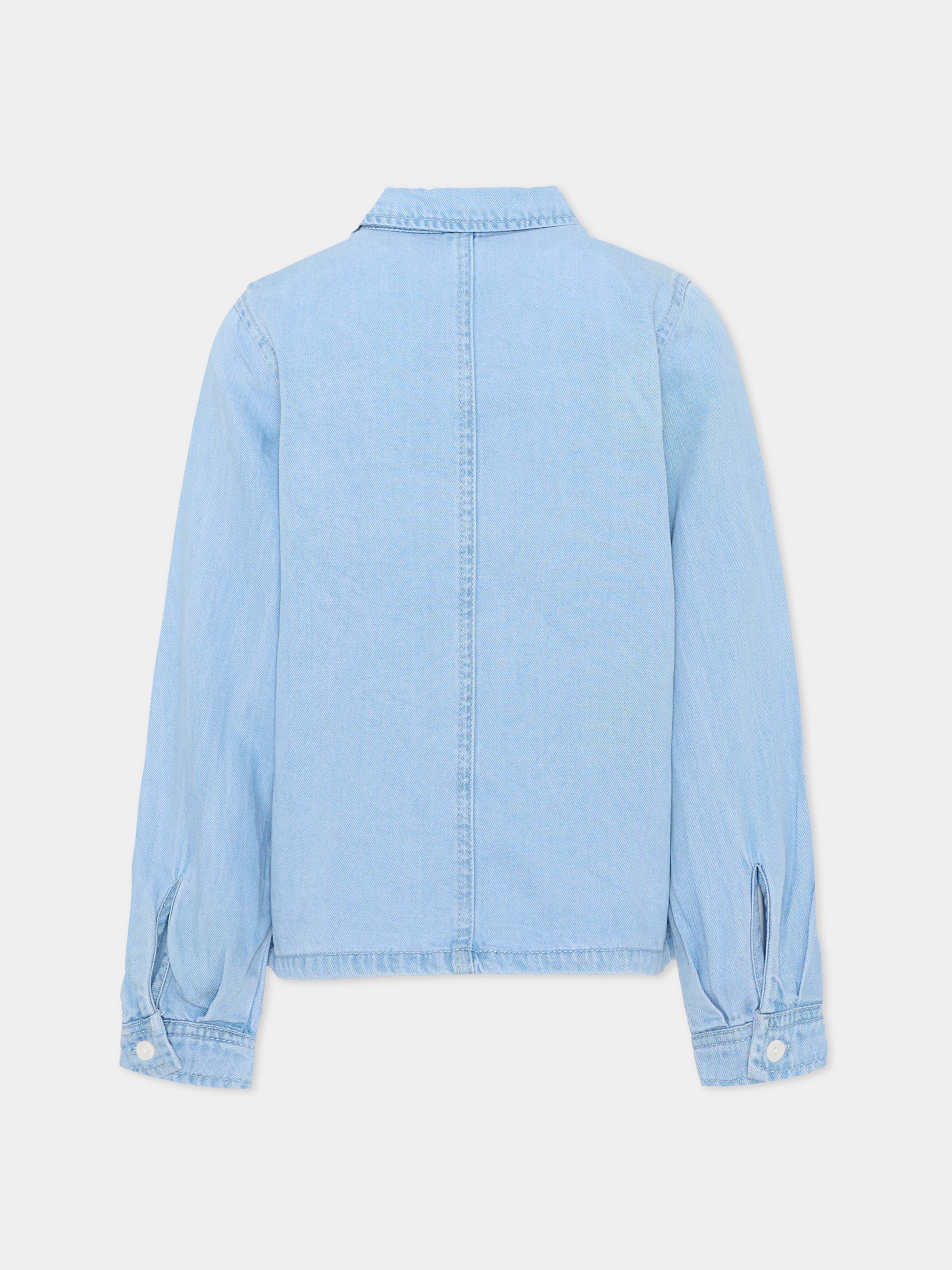 Camicia denim per bambina con ricamo,Molo,2W26C204 5845